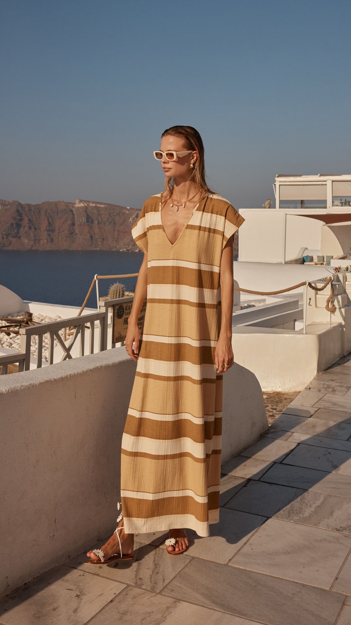 Makenzie Maxi Dress - Stripe Print
