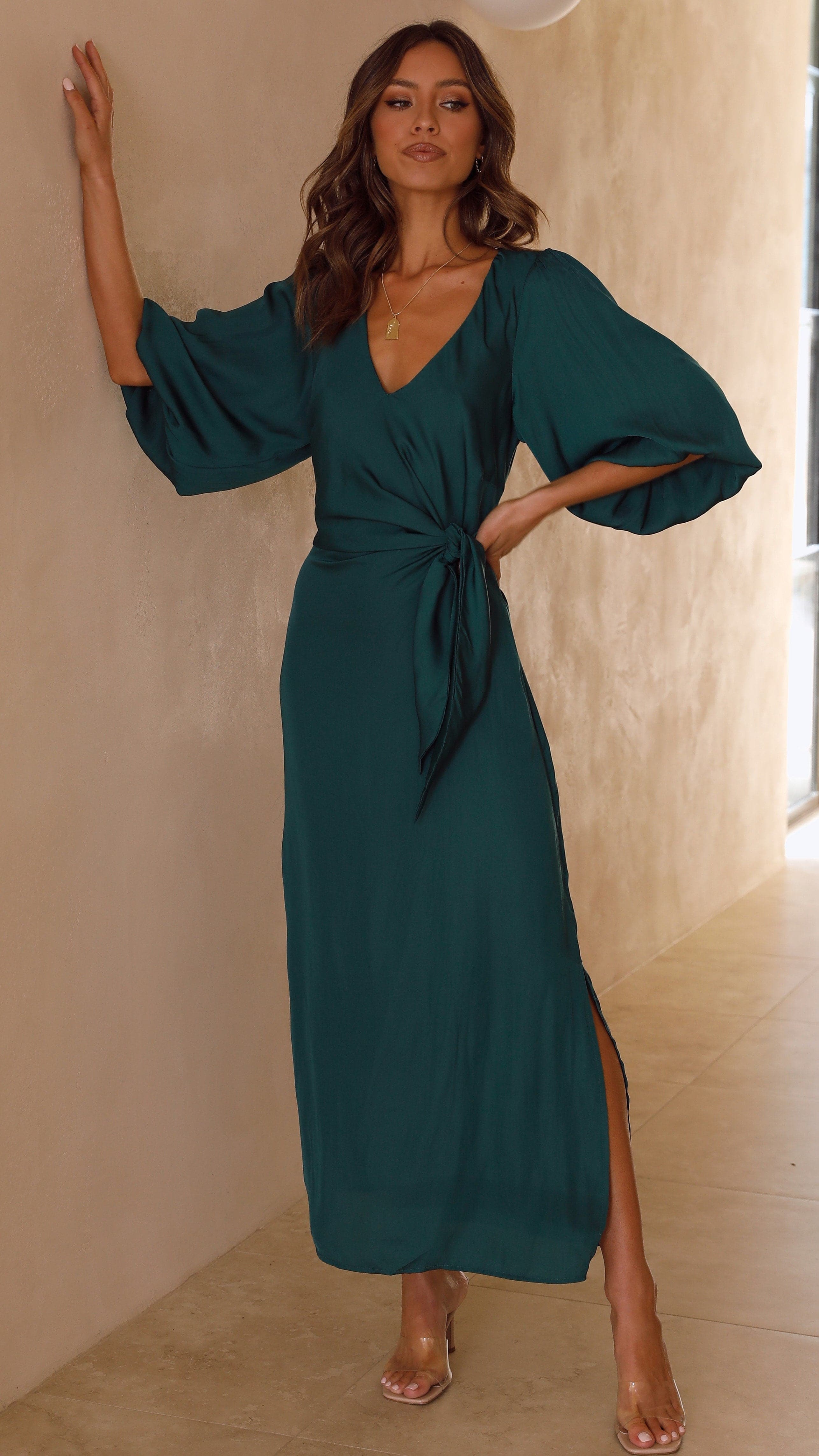 Meilani Midi Dress - Emerald