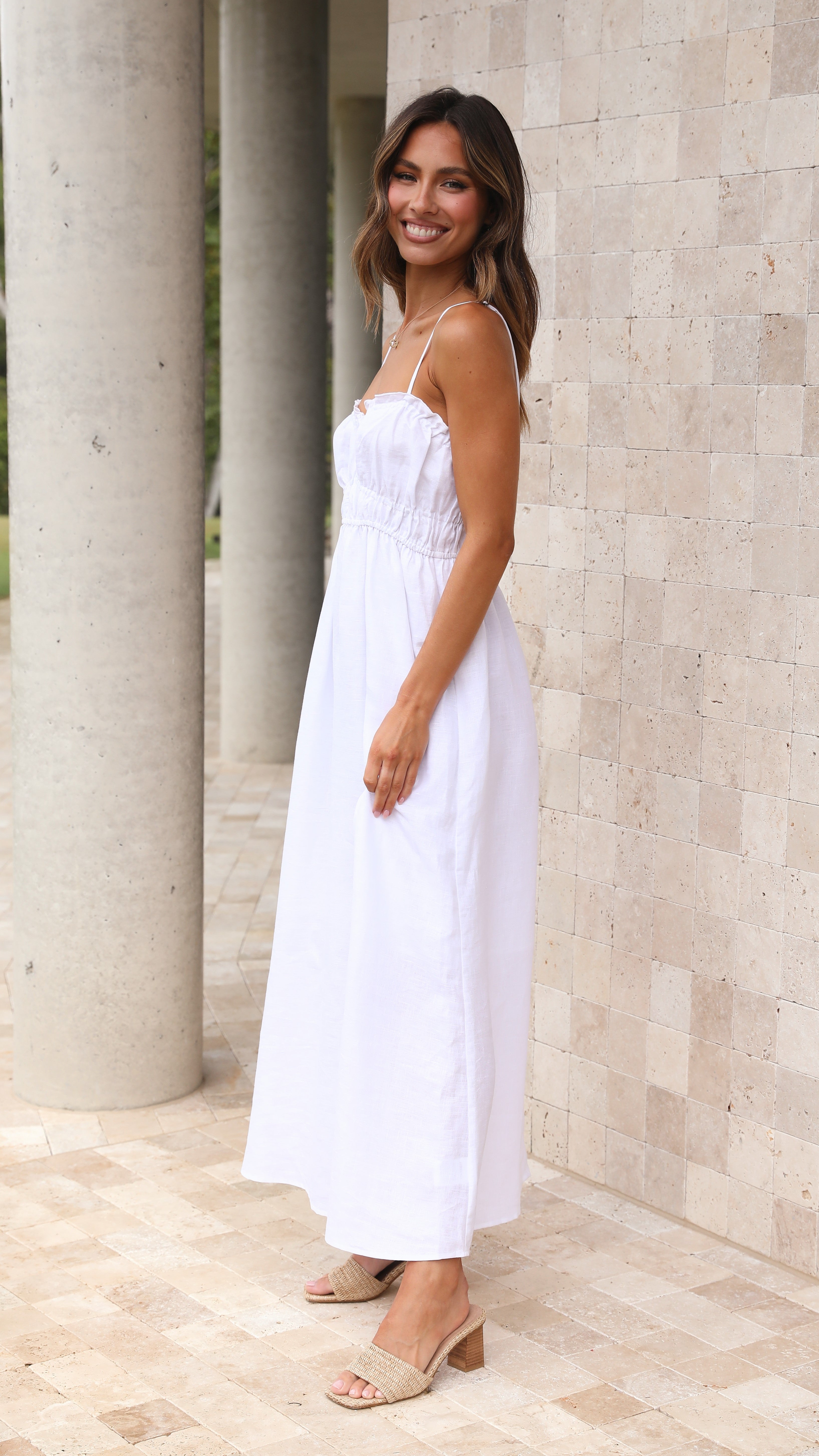 Cleo Maxi Dress - White