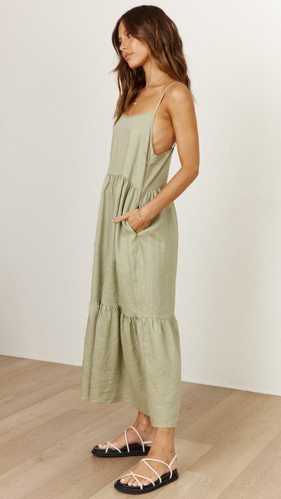 Nico Maxi Dress - Khaki