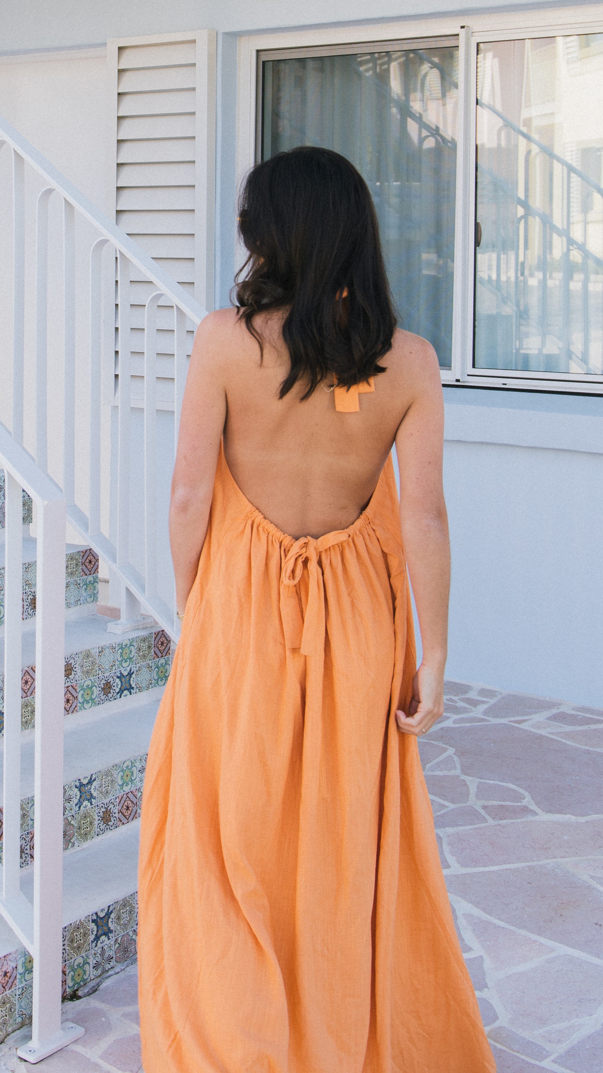 Tamra Maxi Dress - Sunset Orange