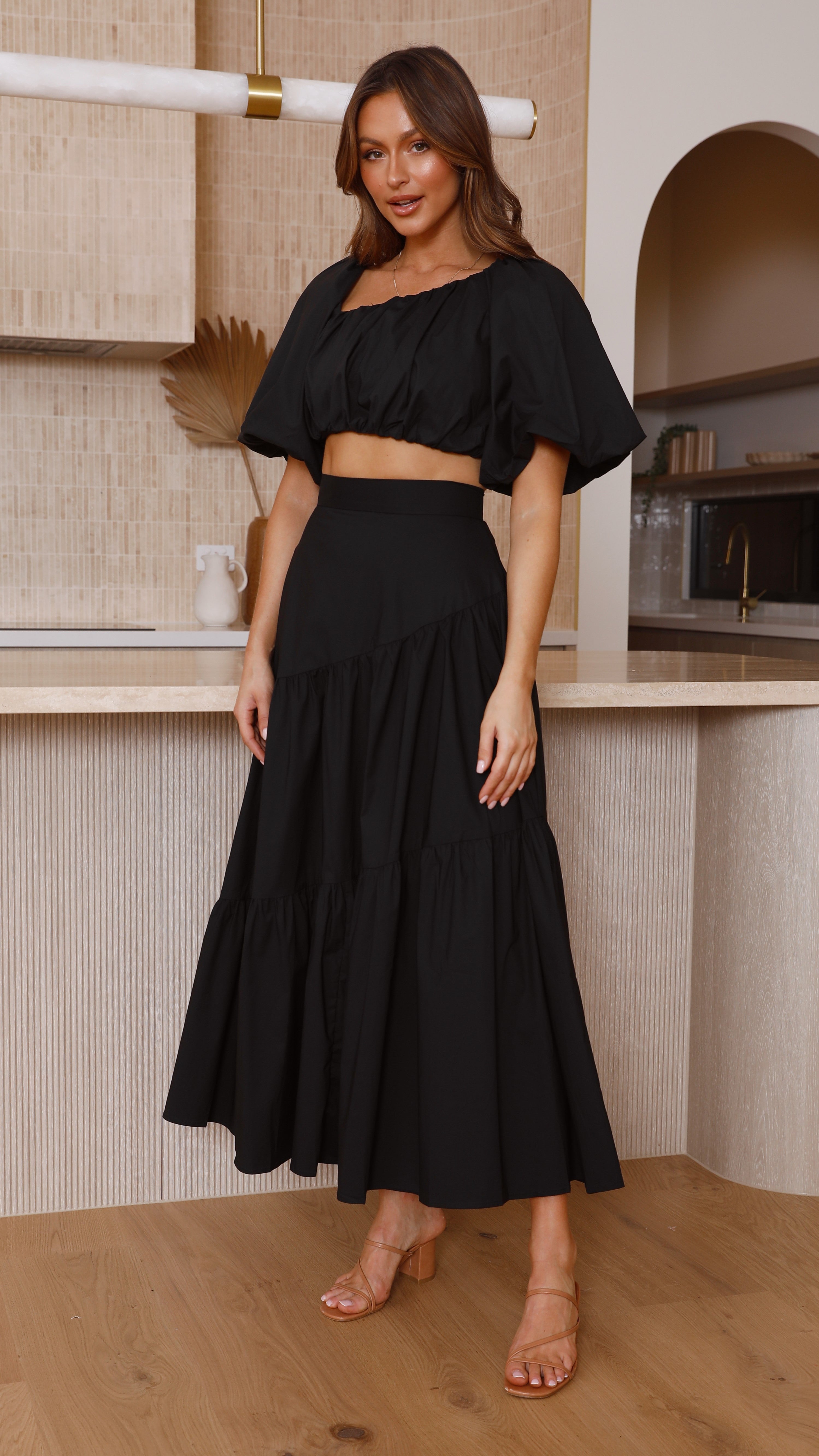 Jenni Maxi Skirt - Black