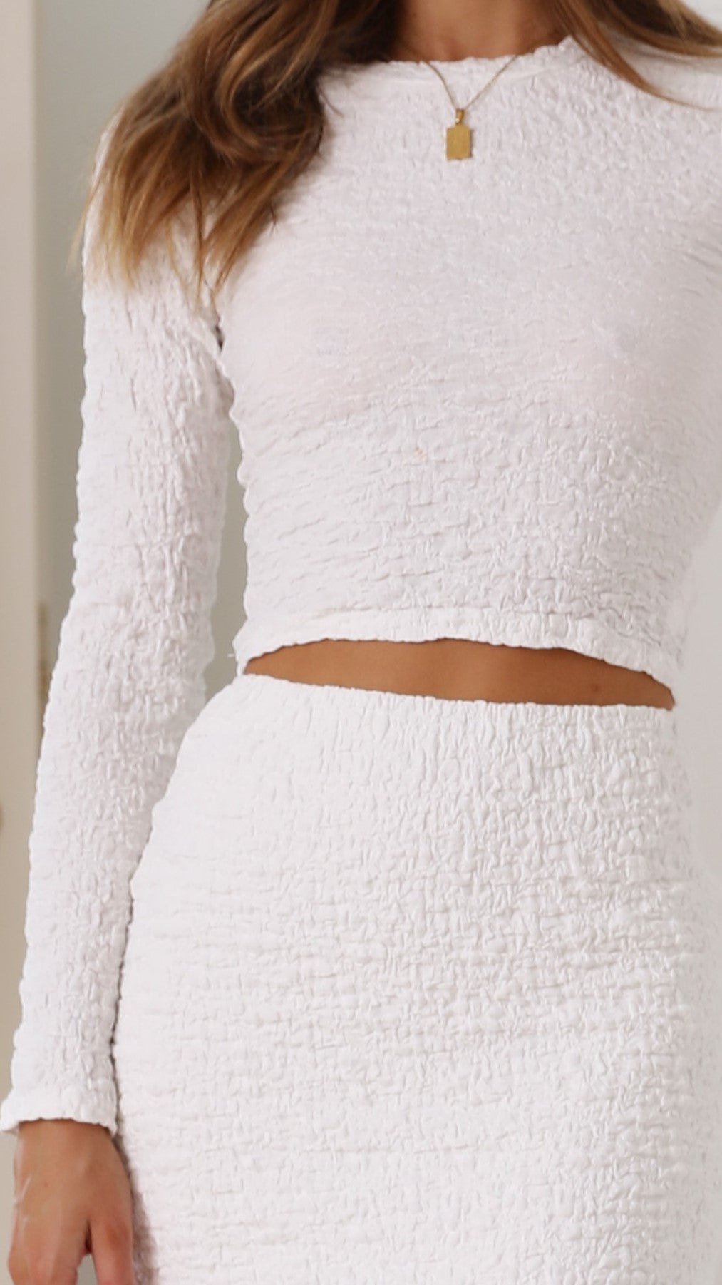 Tahnee Long Sleeve Top - White