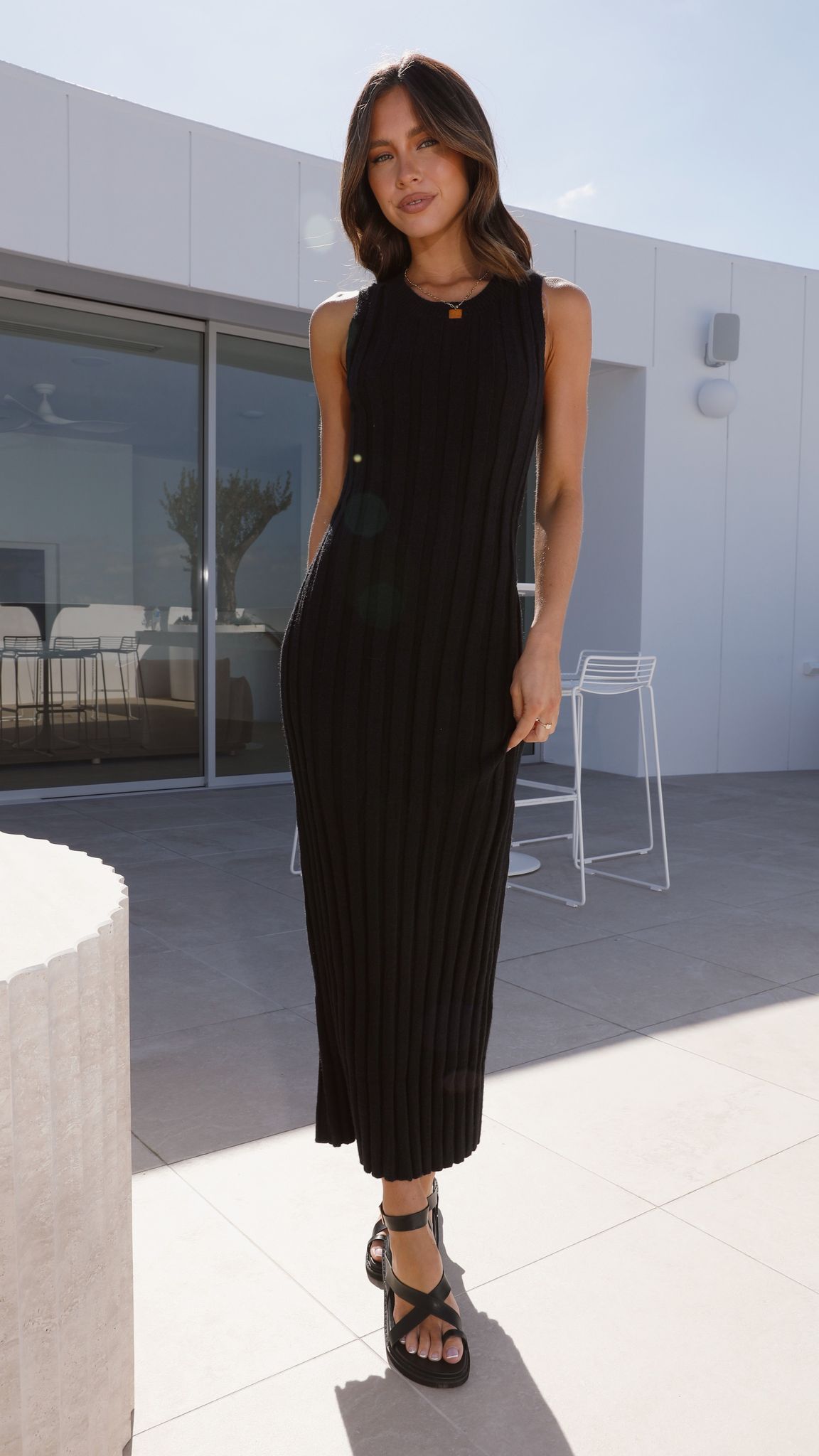 Malani Midi Dress - Black
