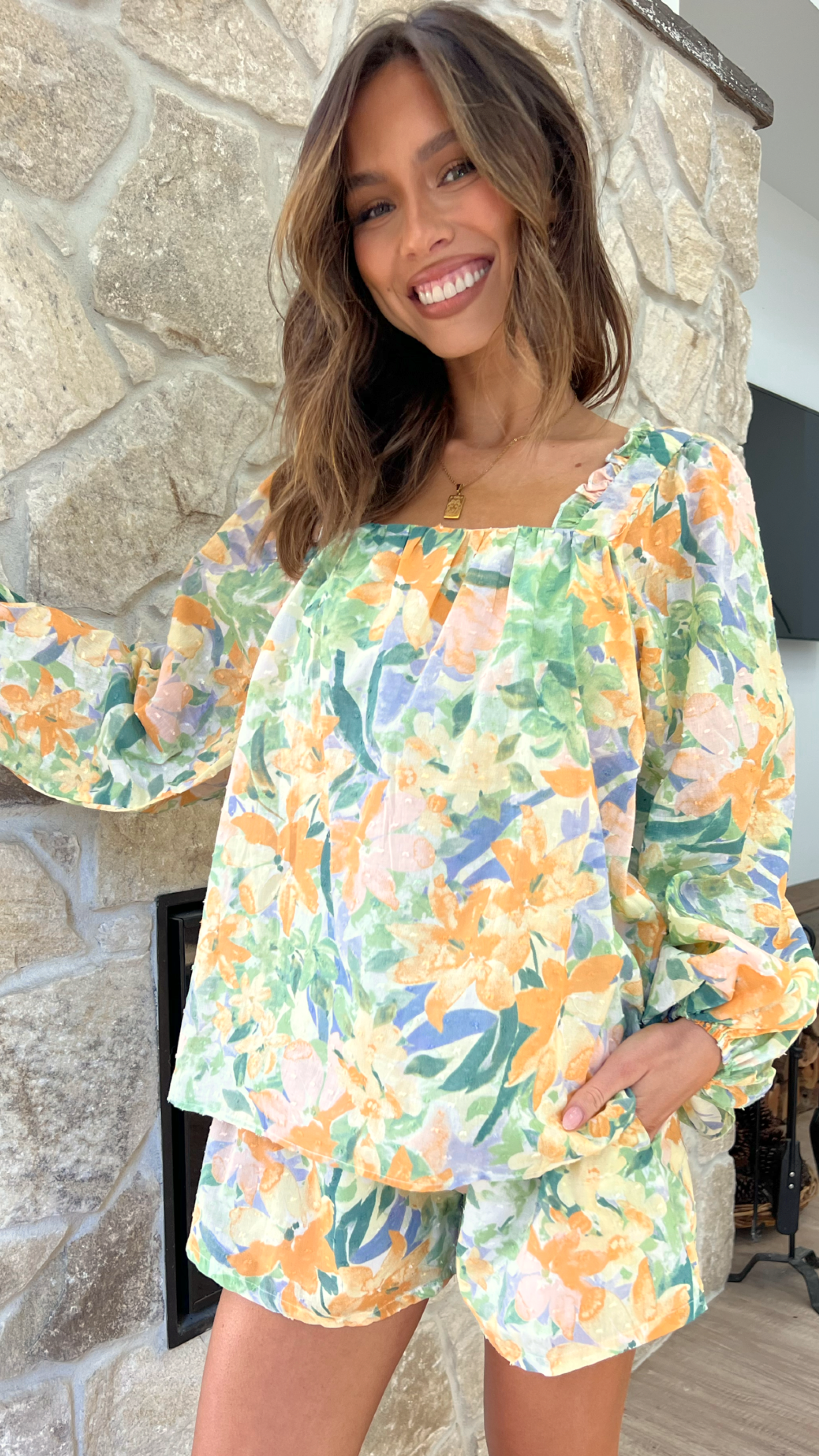 Camila Top - Wildflower Print
