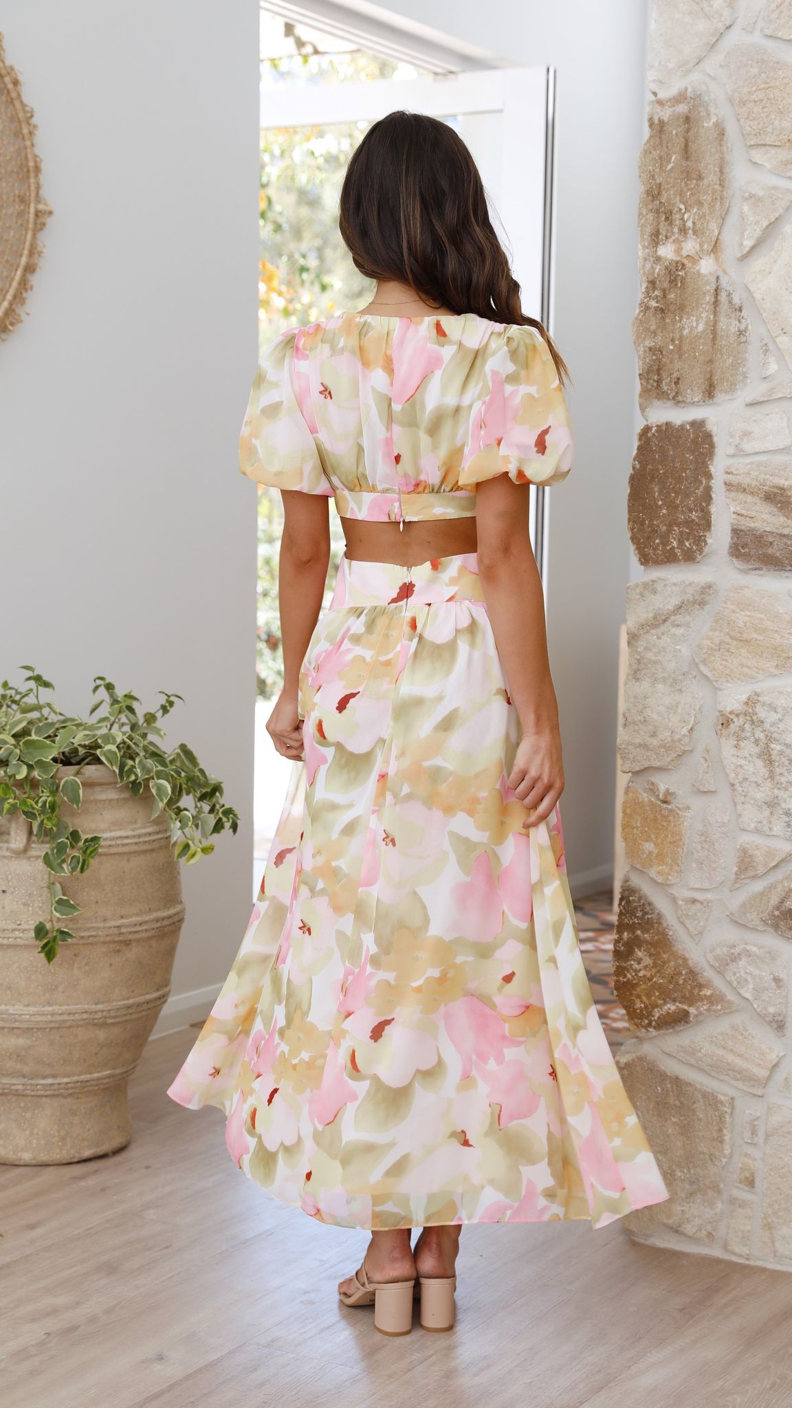 Rochelle Midi Dress - Pink