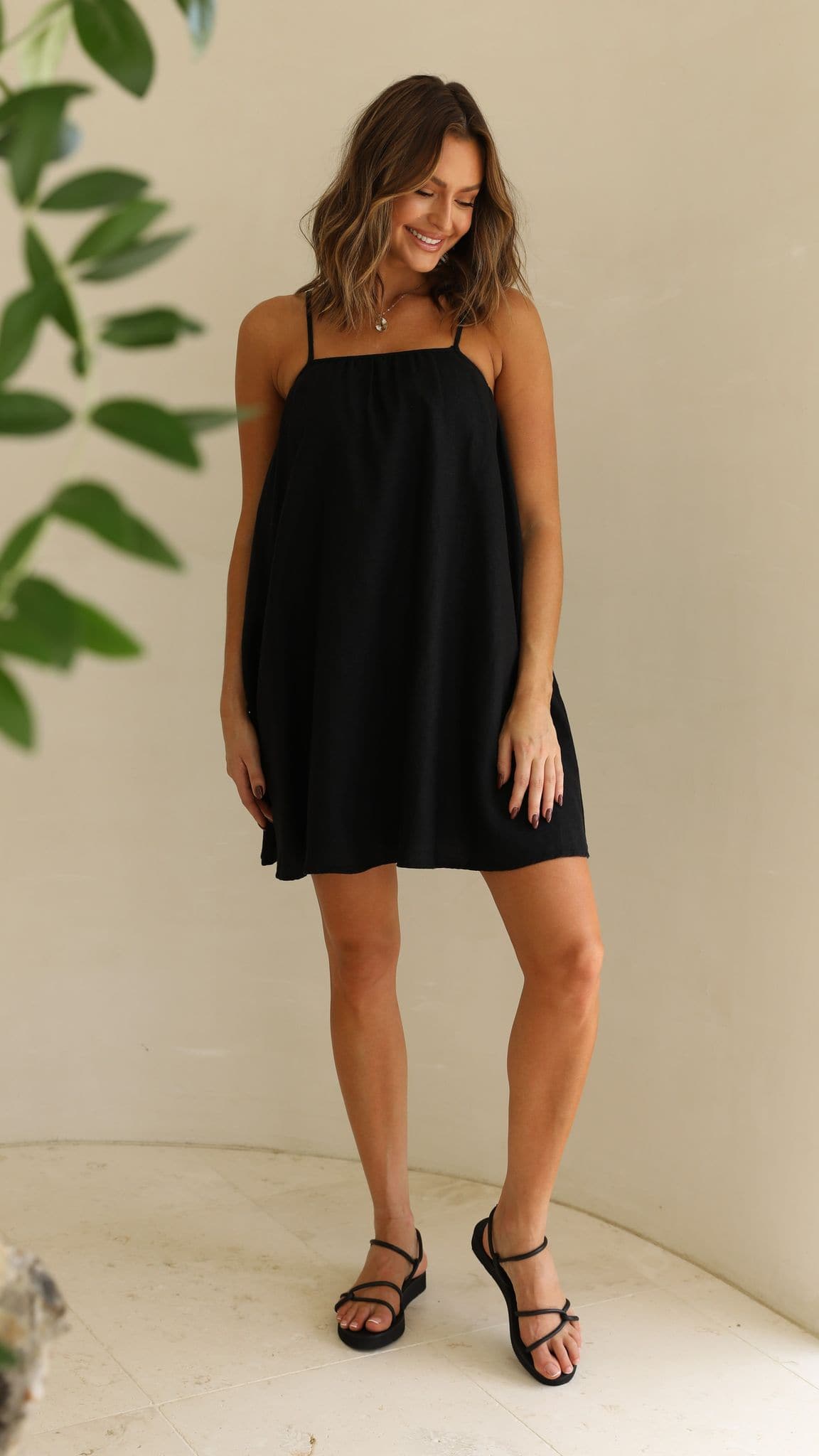 Annelise Mini Dress - Black