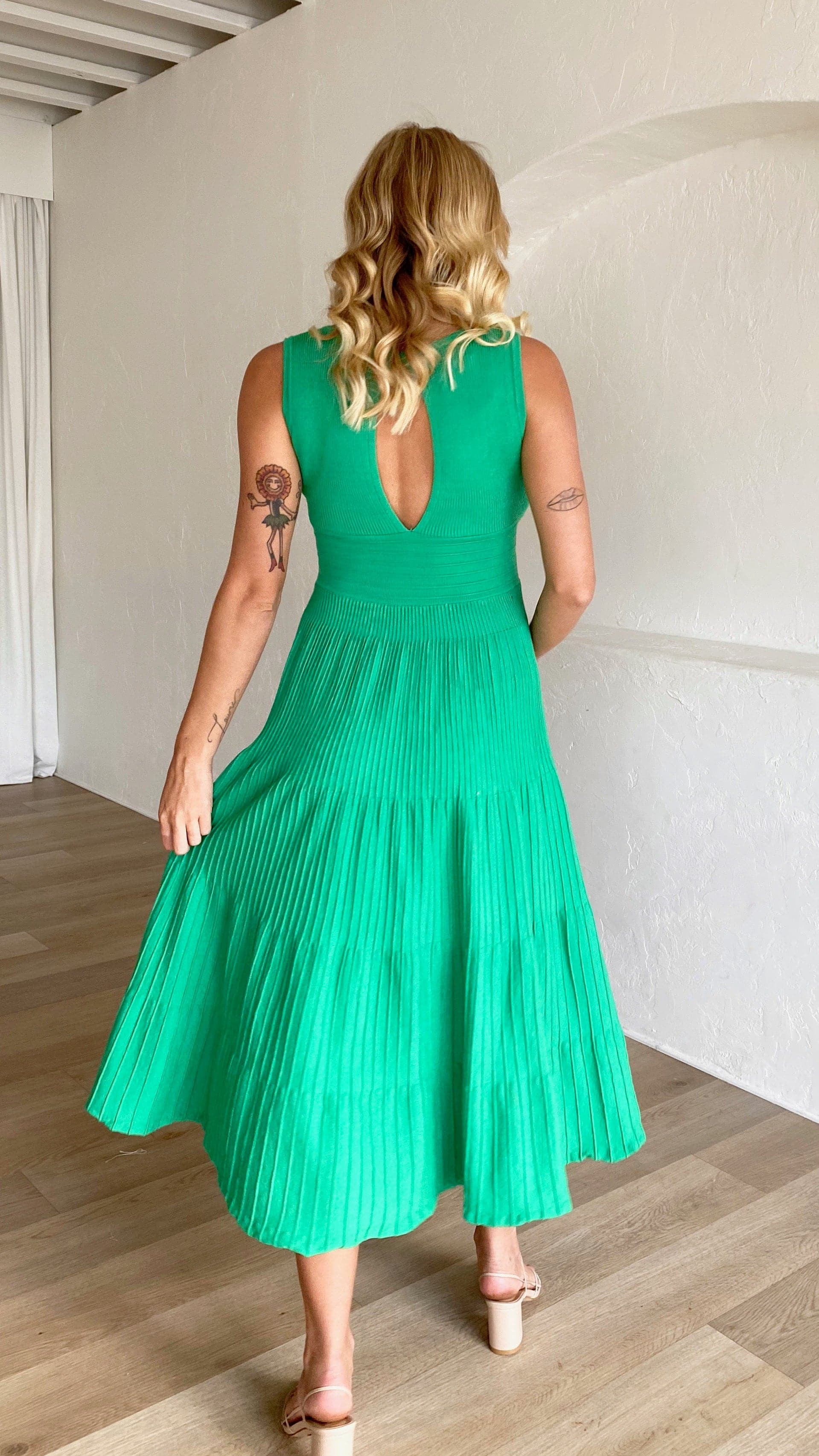 Jayde Knit Dress - Green