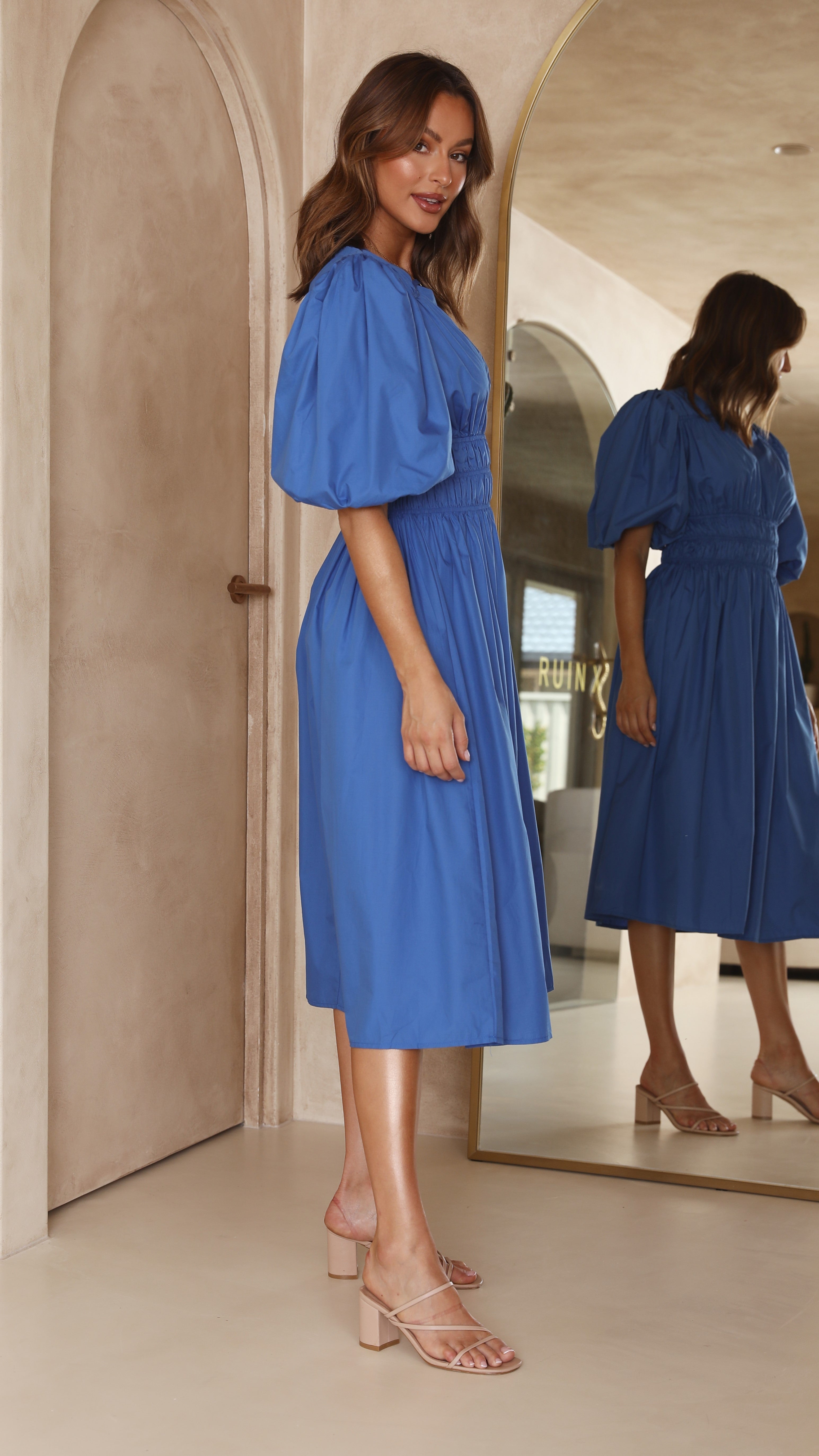 Jaymie Midi Dress - Cobalt Blue