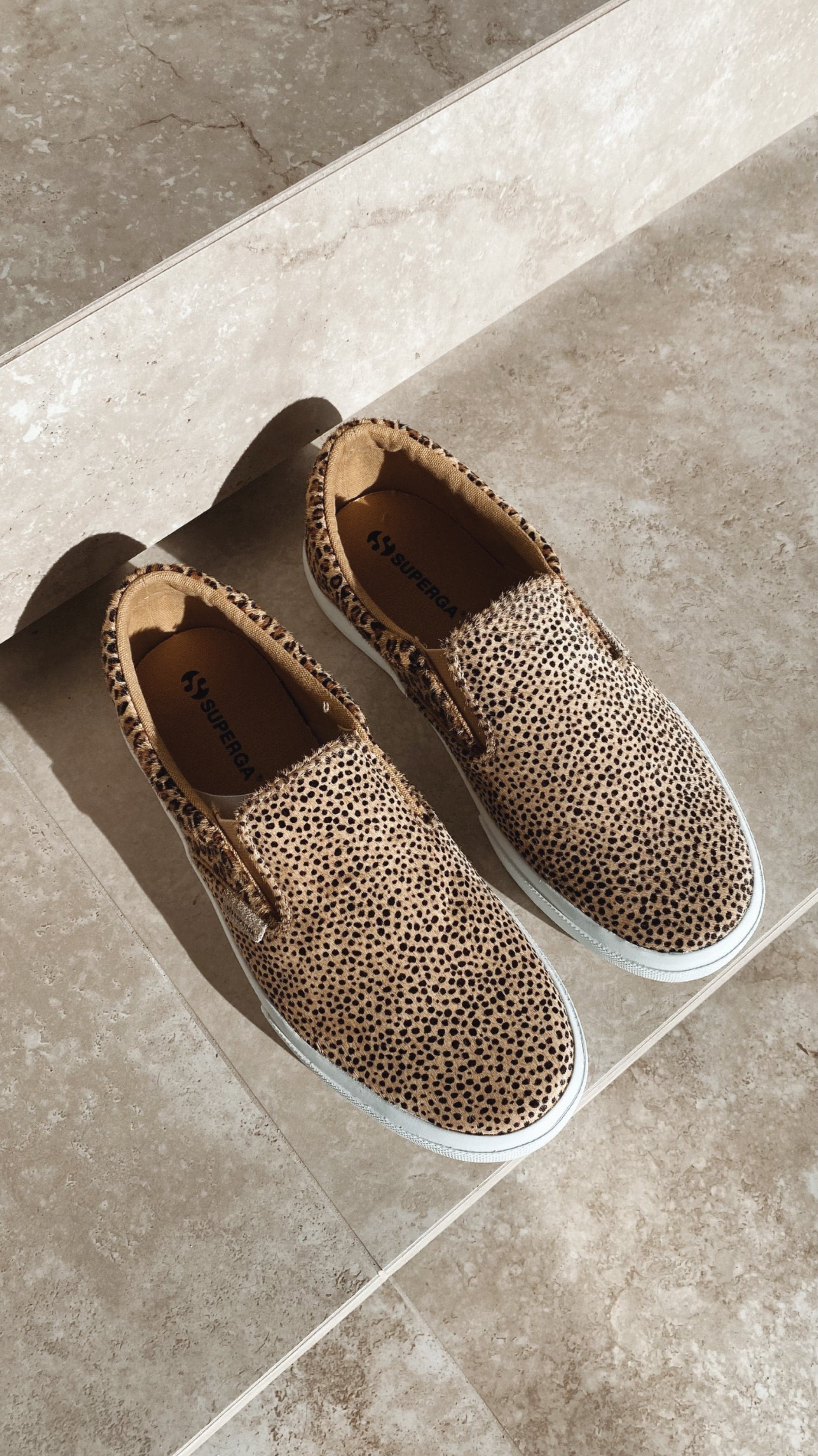Superga 2311 Slip On Double Calfhair - Brown Leopard/Cheetah