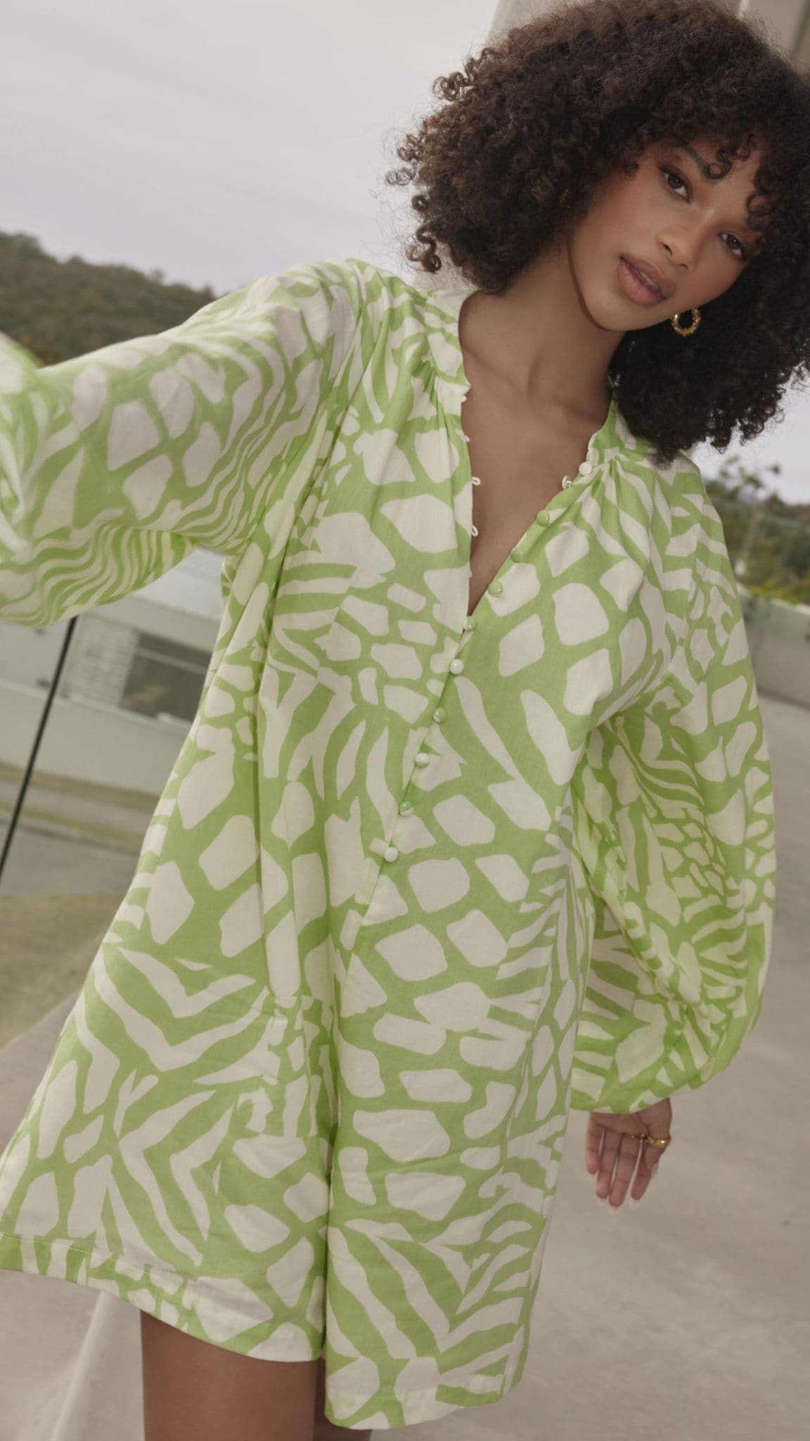 Olga Romper - Isadora Print