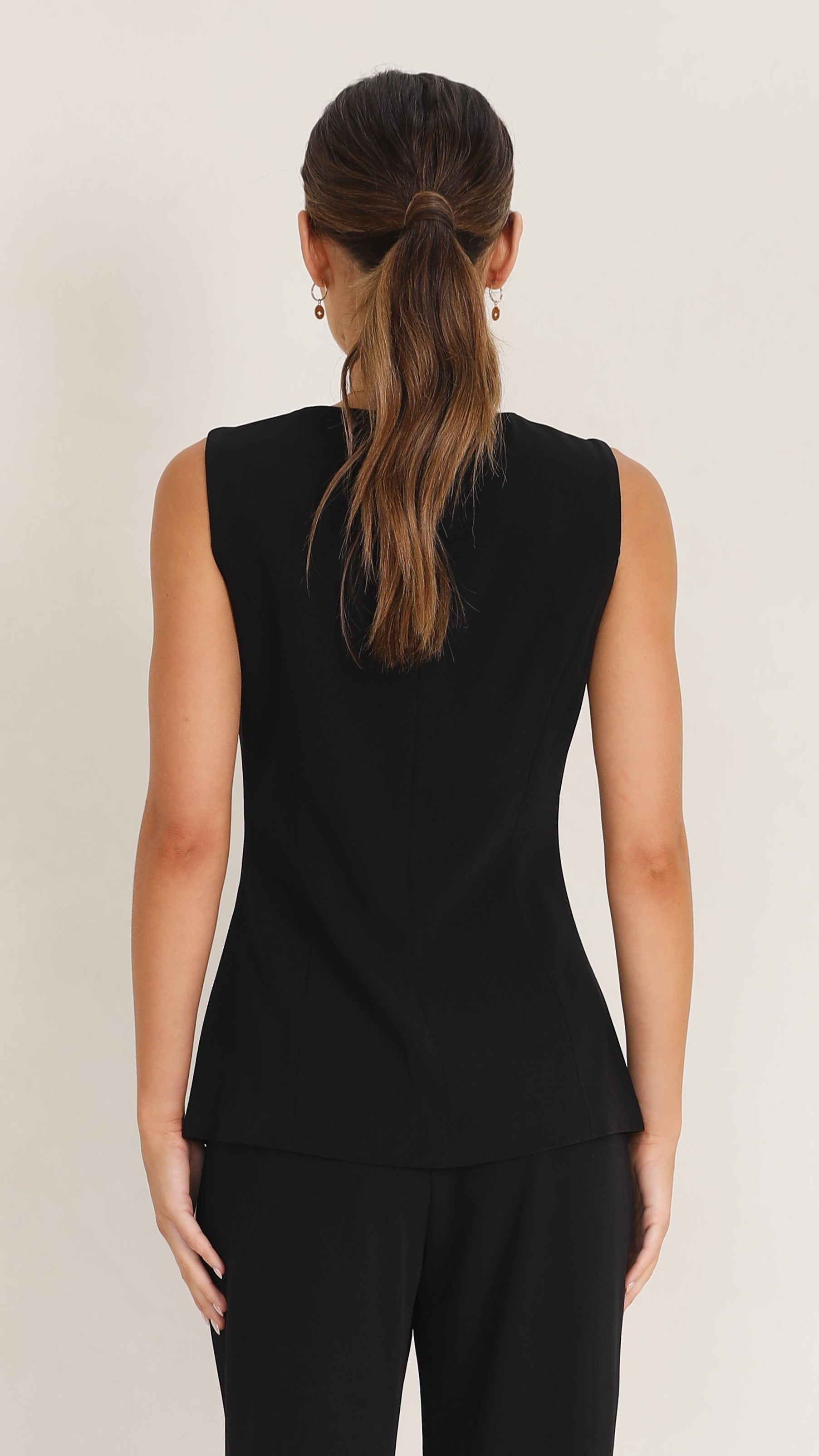 Cora Vest - Black