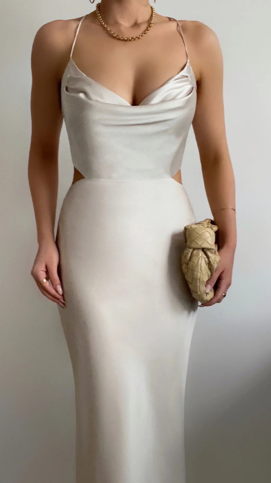 Charis Slip Dress - Champagne