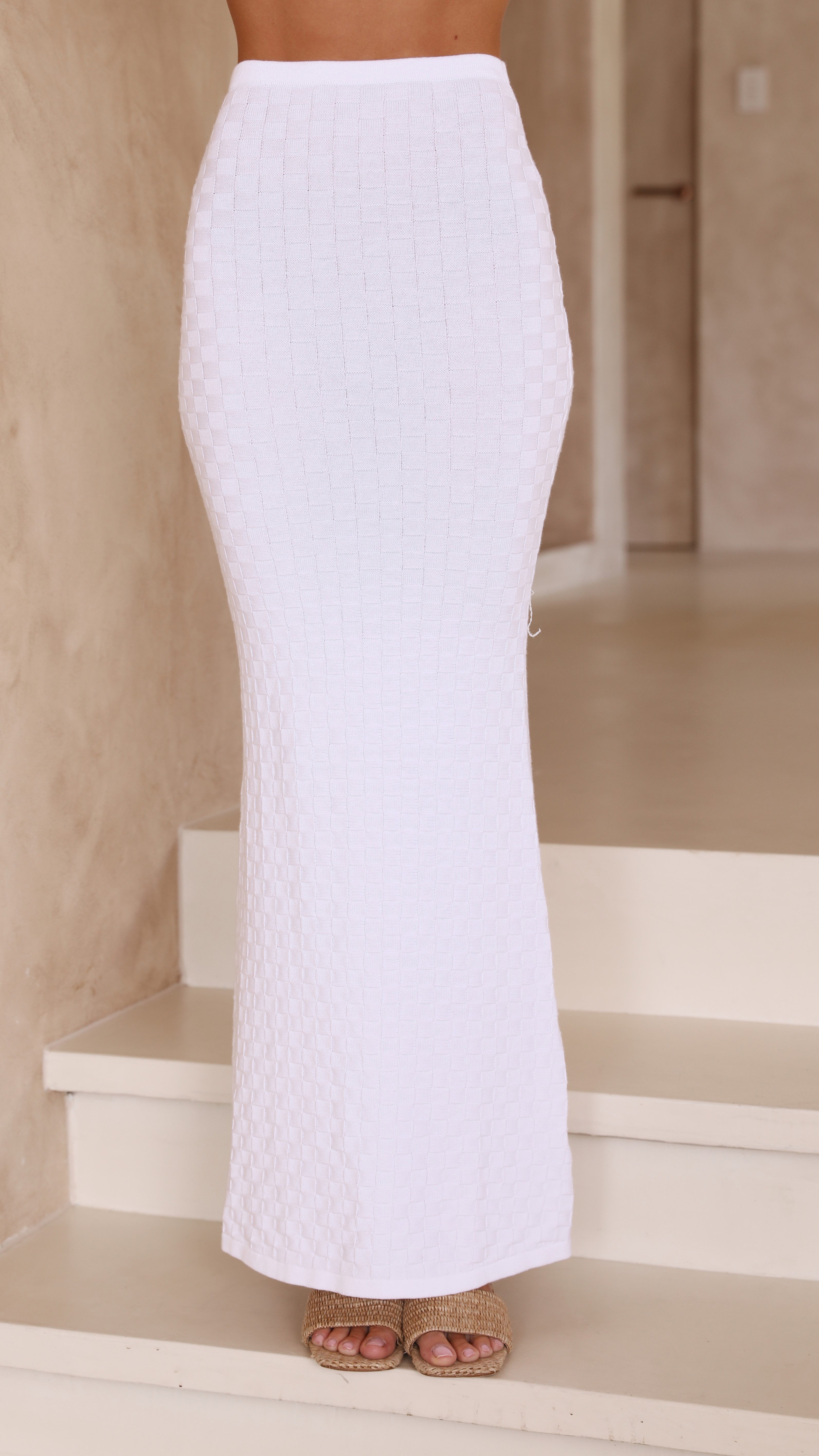 Taya Maxi Skirt - White