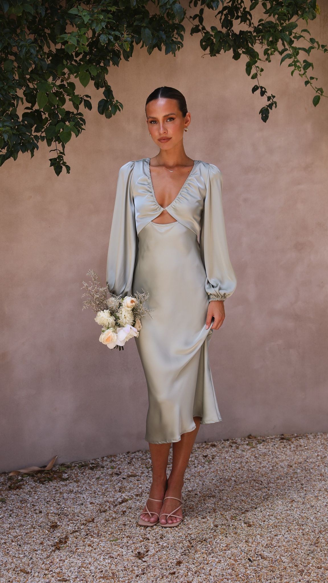 Cleo Midi Dress - Olive
