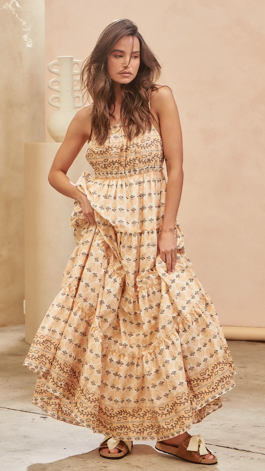 Peppa Maxi Dress - Nectar Print