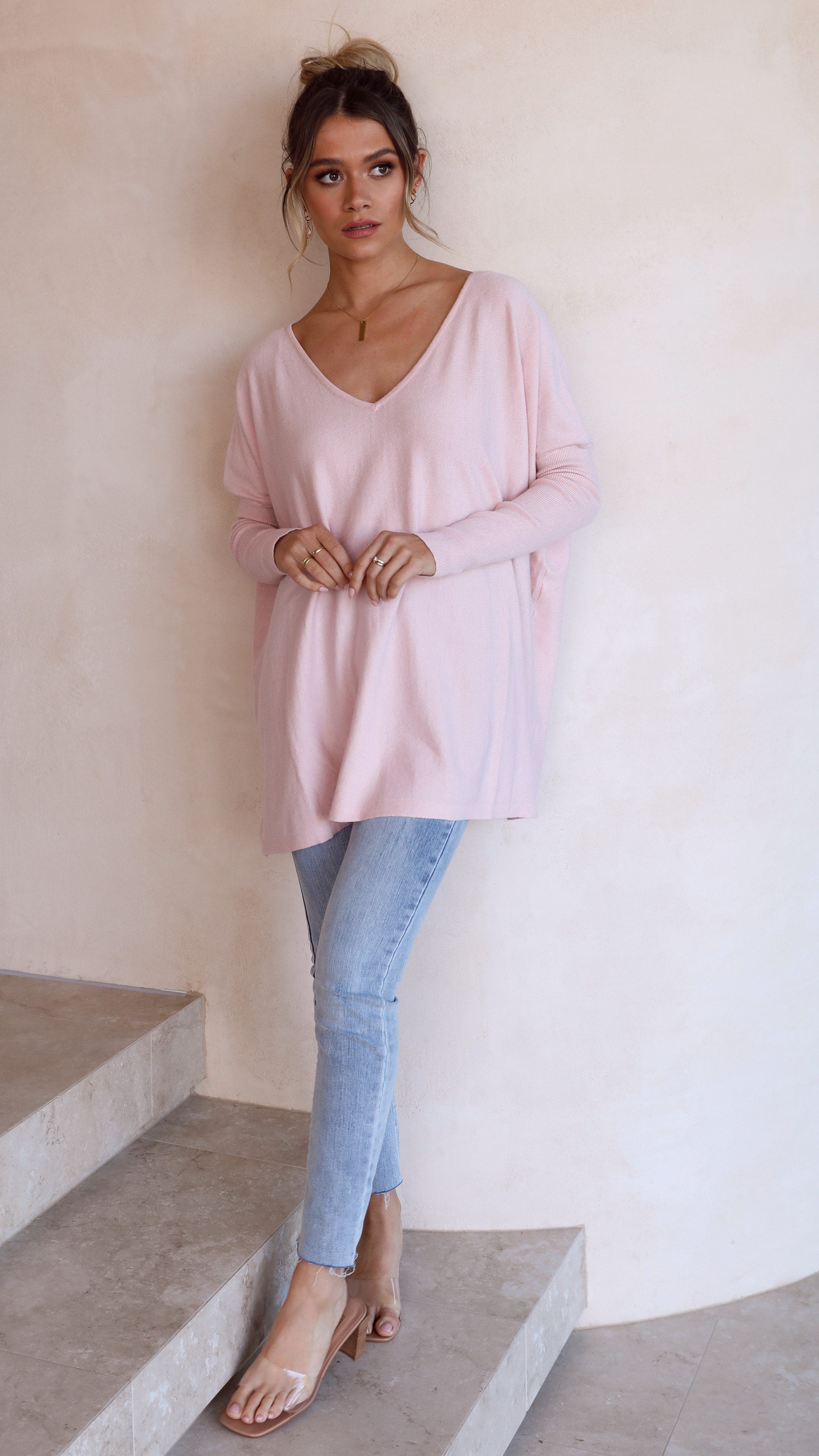 Amalia Knit Top - Blush