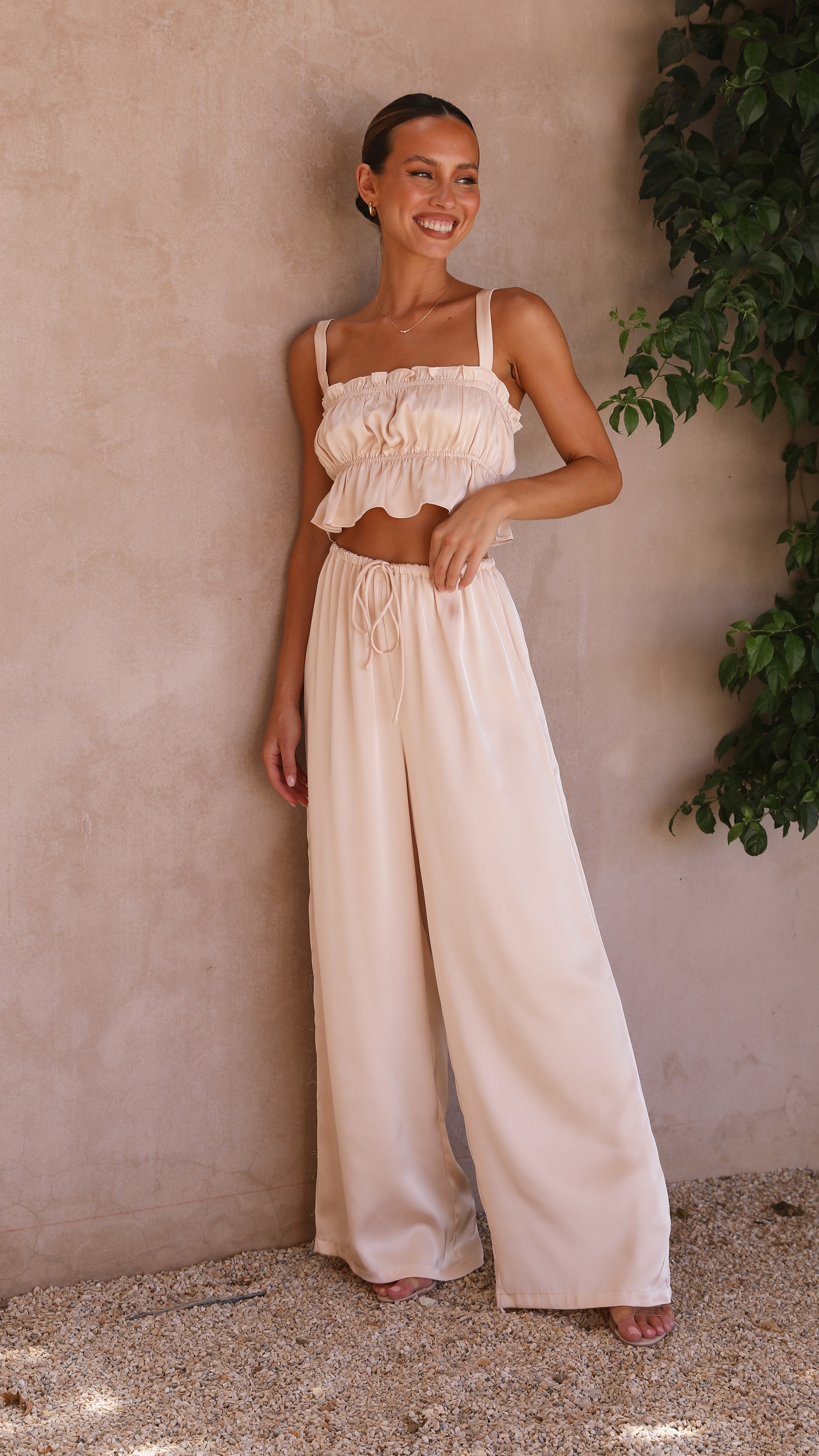 Kleo Crop Top - Champagne