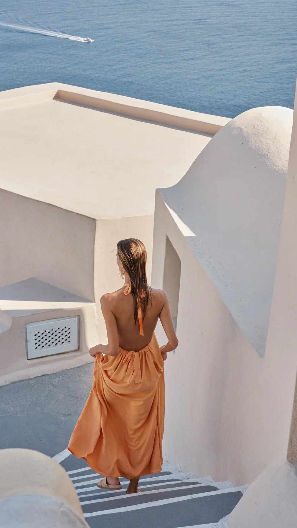 Tamra Maxi Dress - Sunset Orange