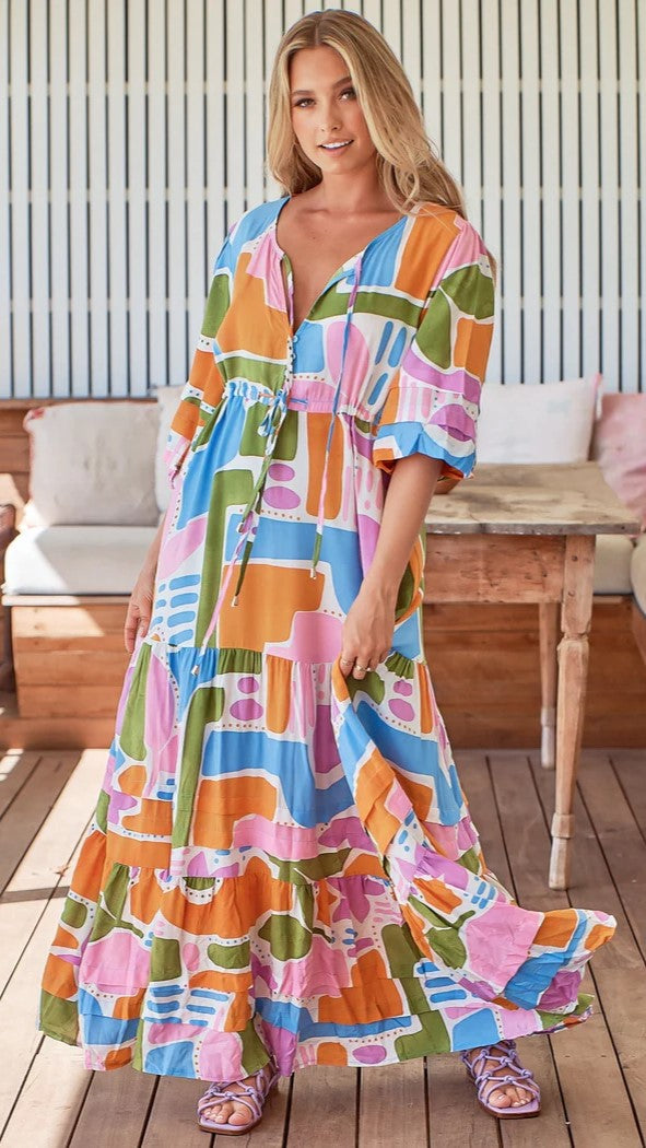 Mariana Maxi Dress - Pablo Print