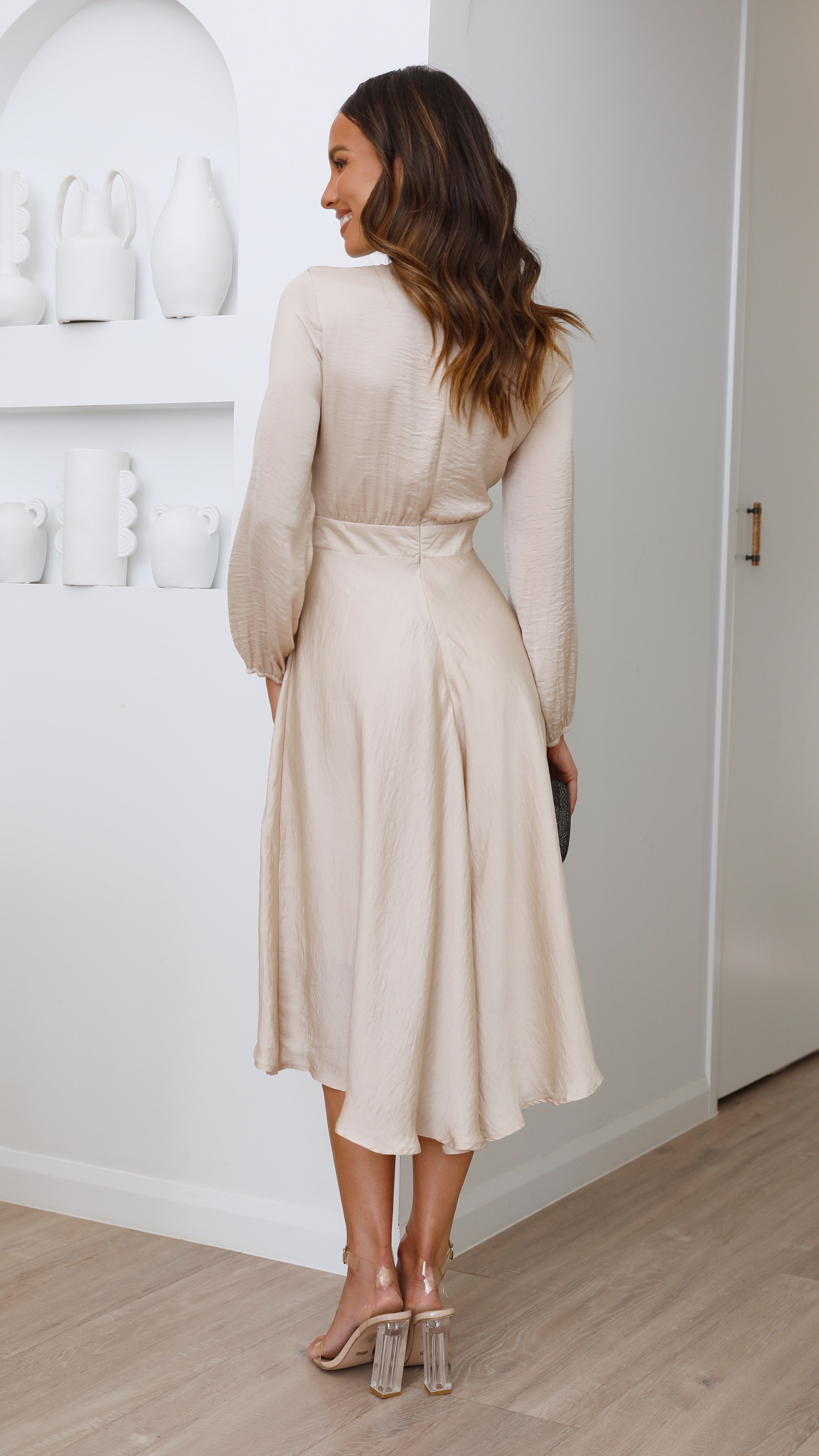 Starry Nights Dress - Champagne