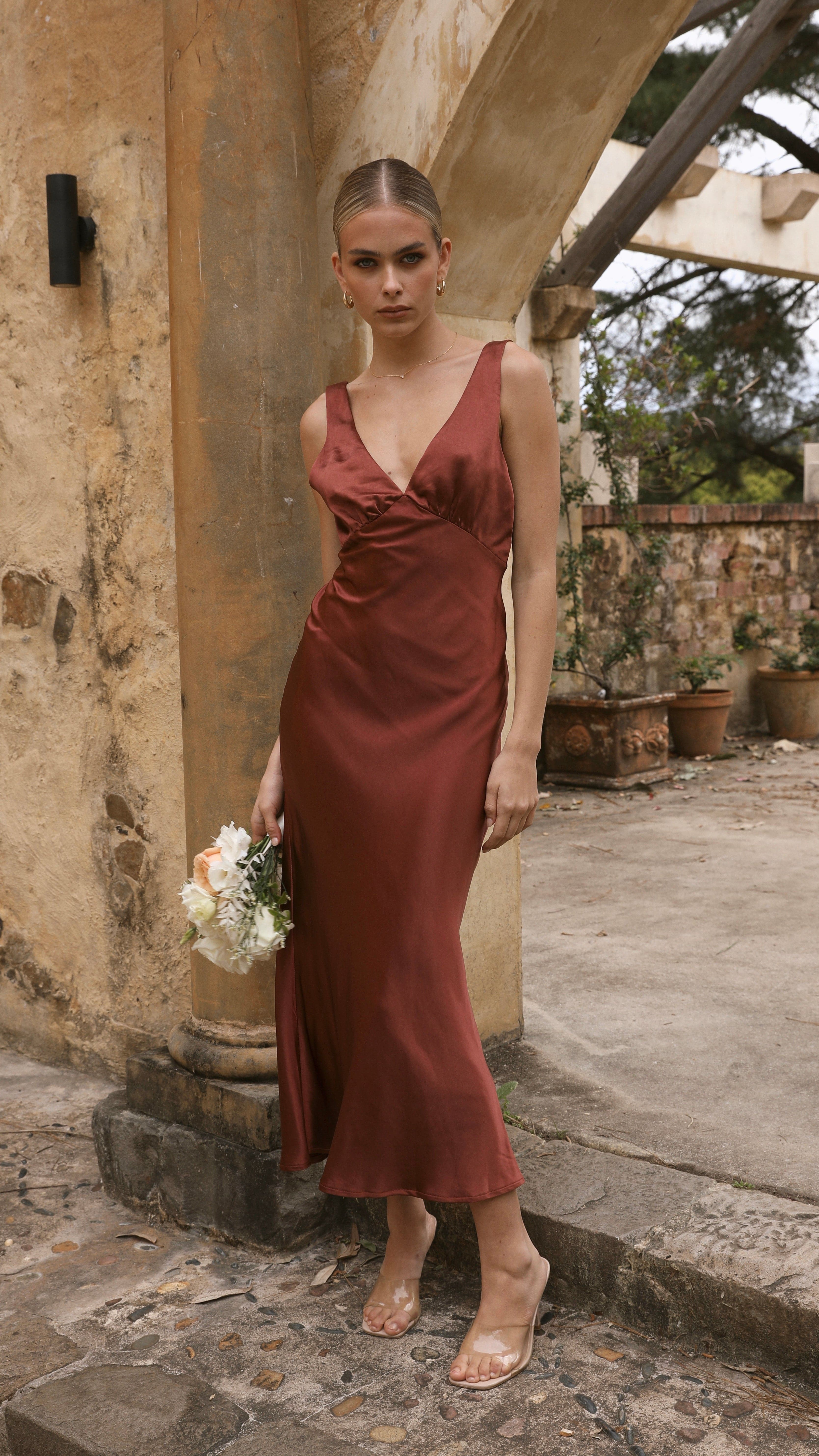Sammie Maxi Dress - Rust
