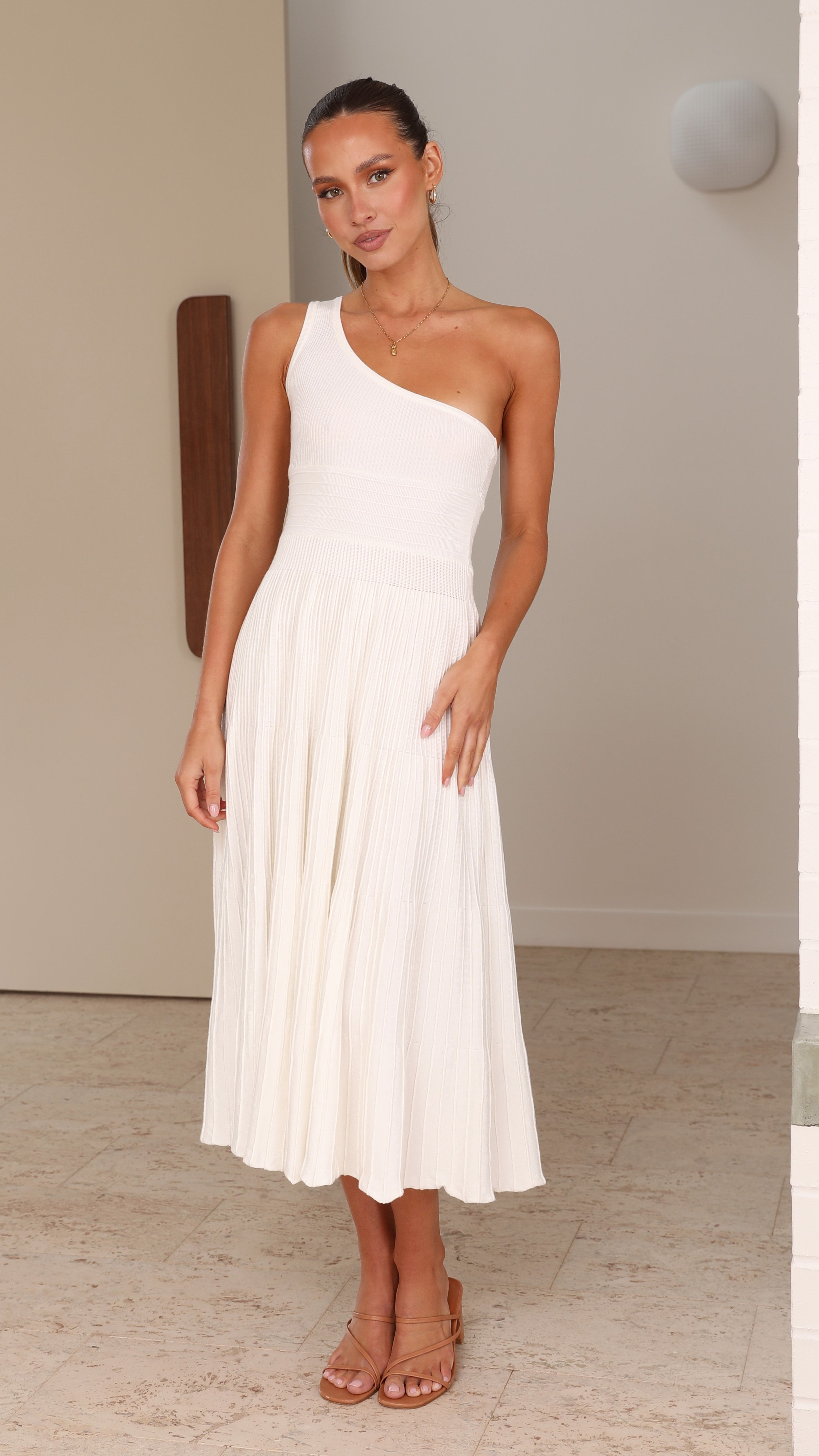 Mia Midi Dress - White