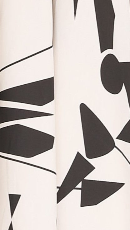 Mel Midi Dress - Beige/Black