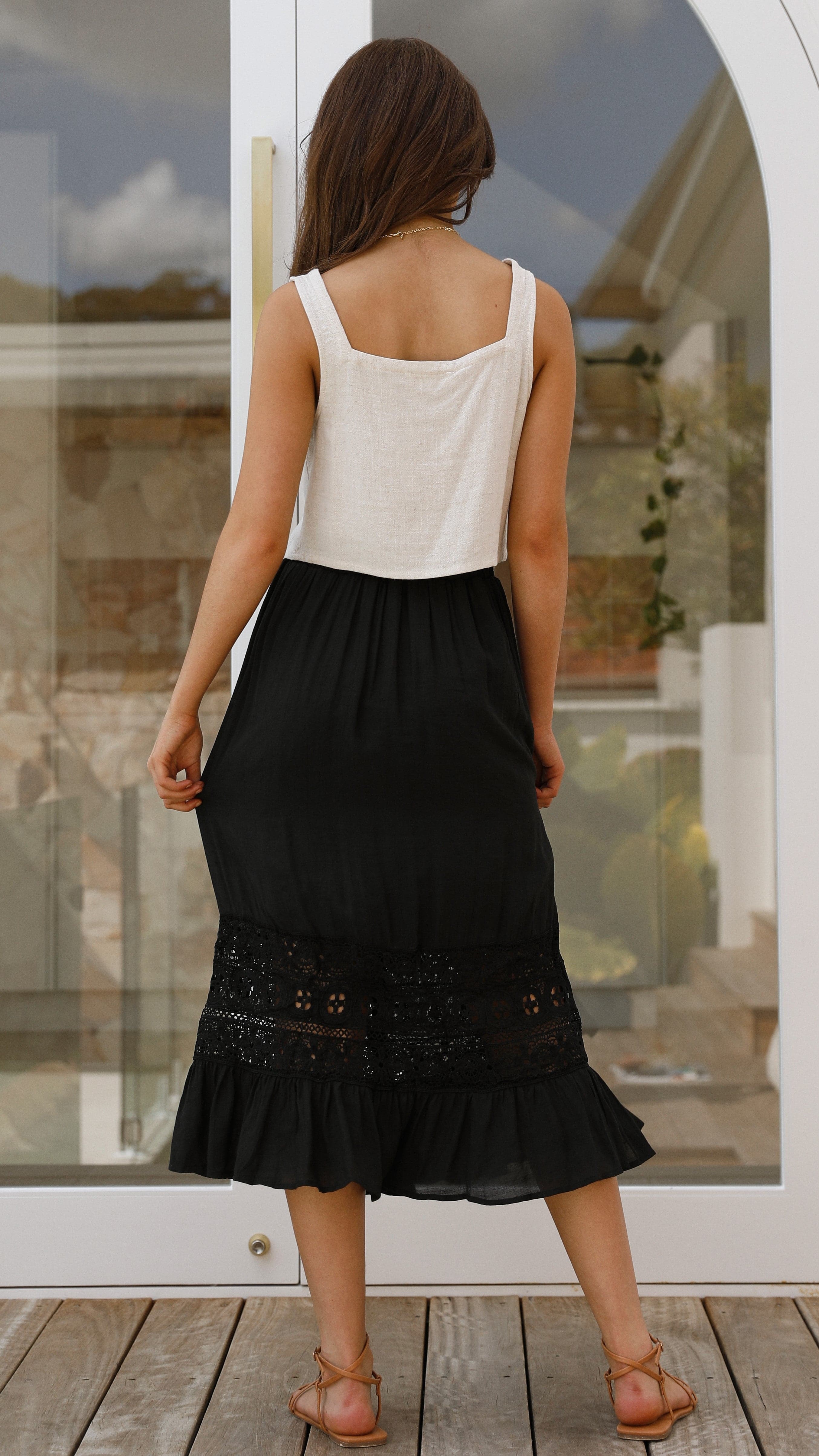 Brinley Midi Skirt - Black