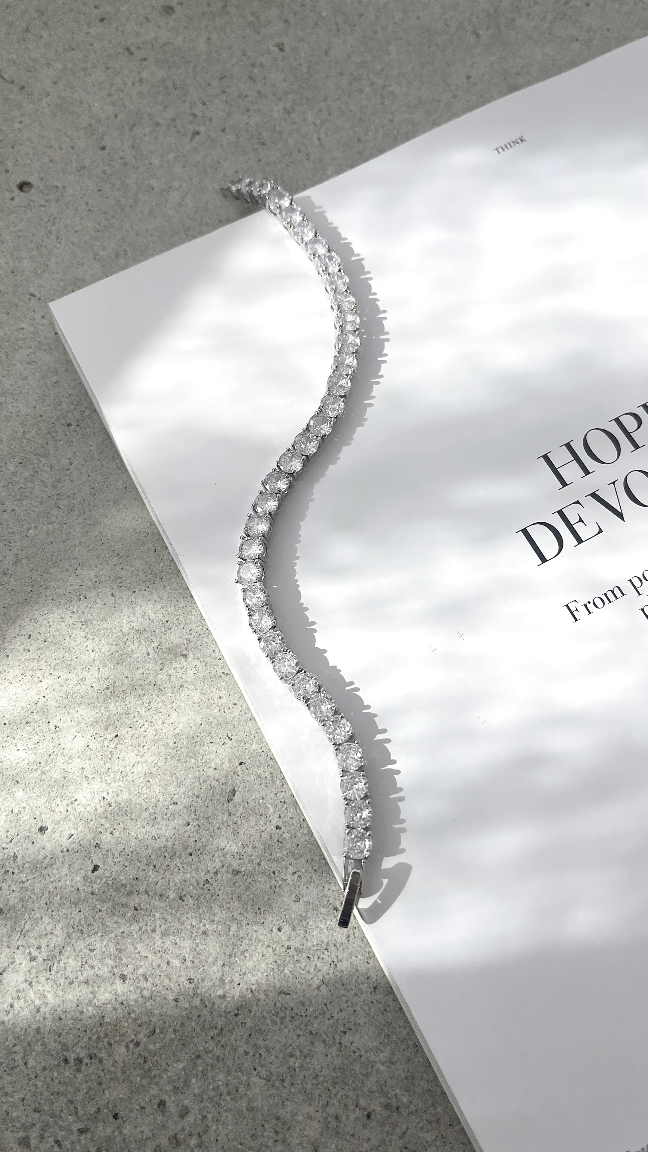 Tennis Bracelet - Crystal/Silver