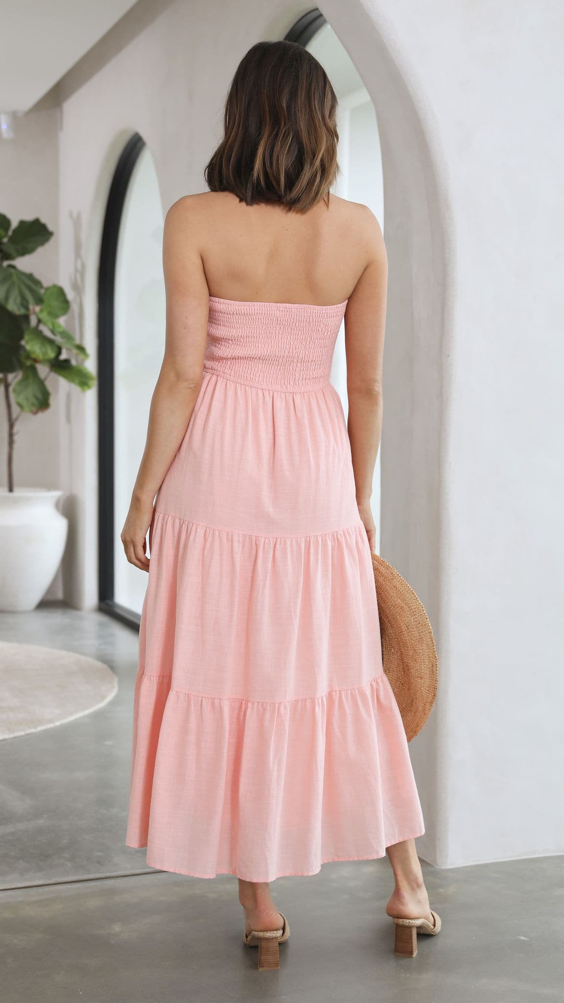 Brooke Maxi Dress - Soft Pink - lelonys