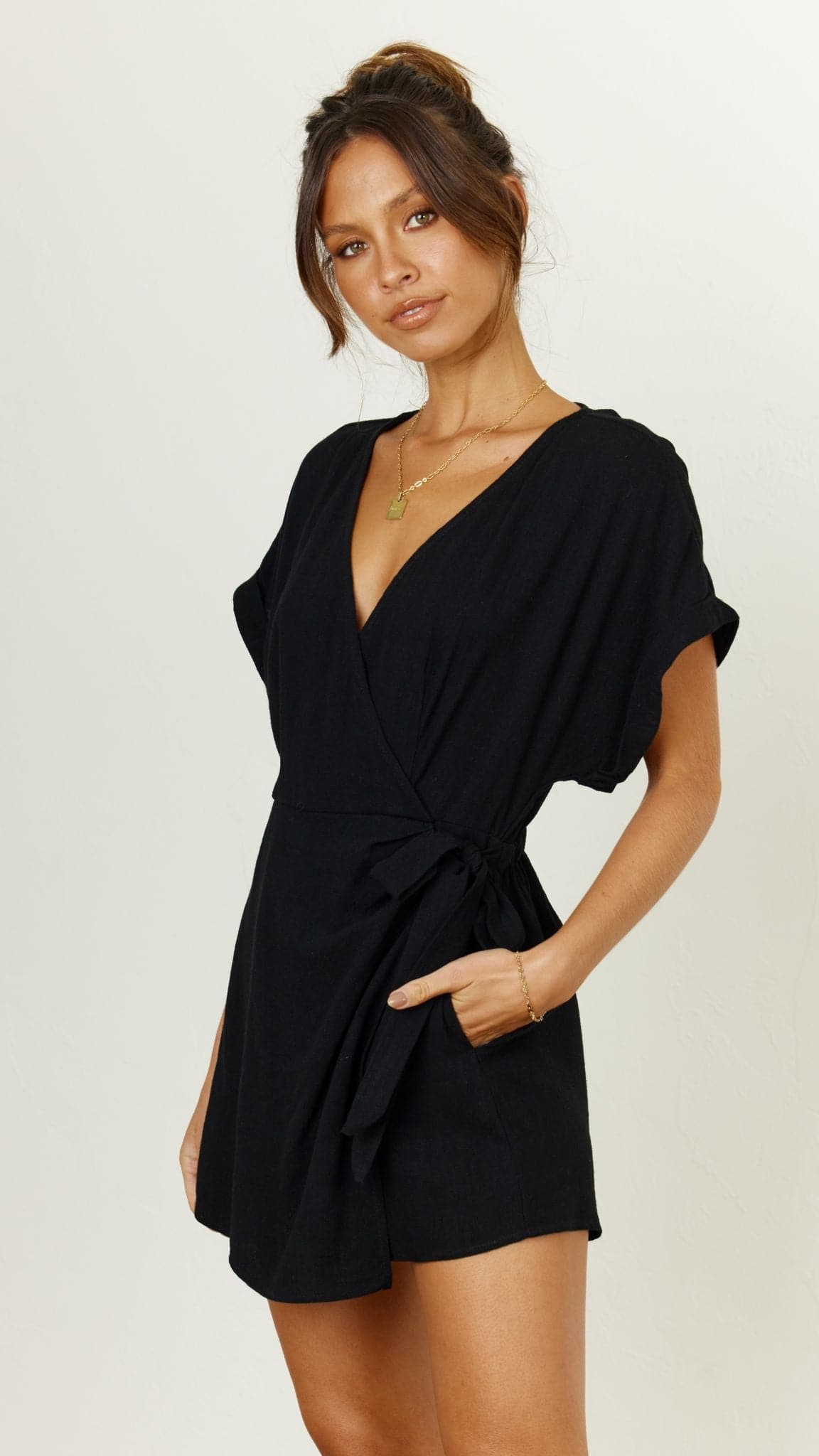 Tarika Playsuit - Black