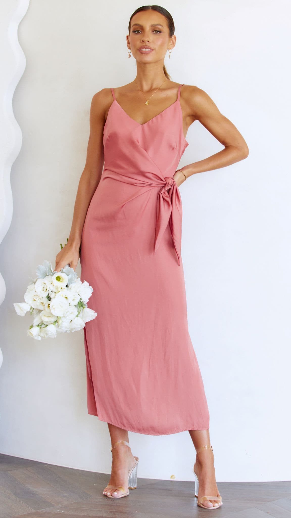 Kensington Dress - Baked Rose