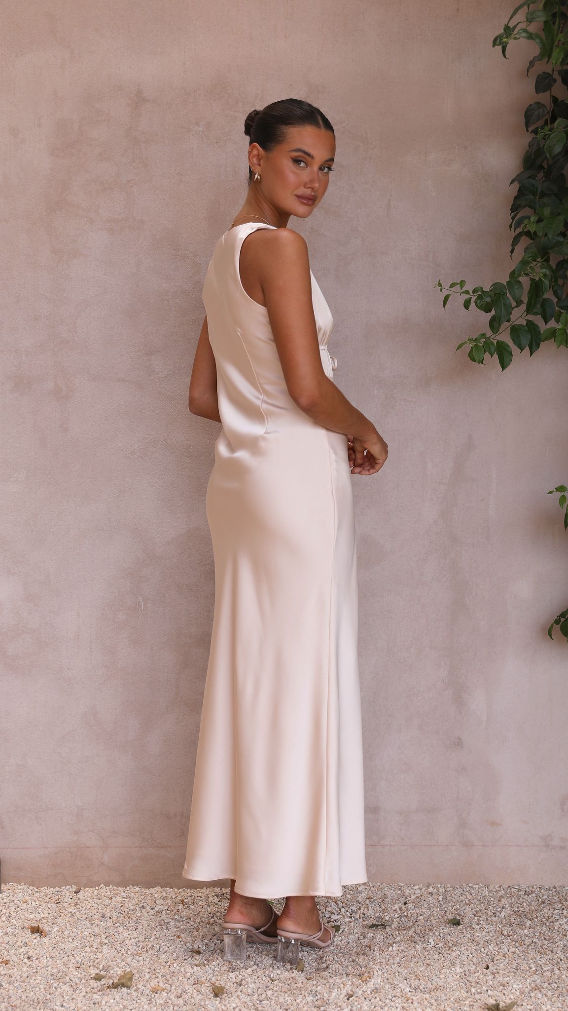 Amber Maxi Dress - Champagne