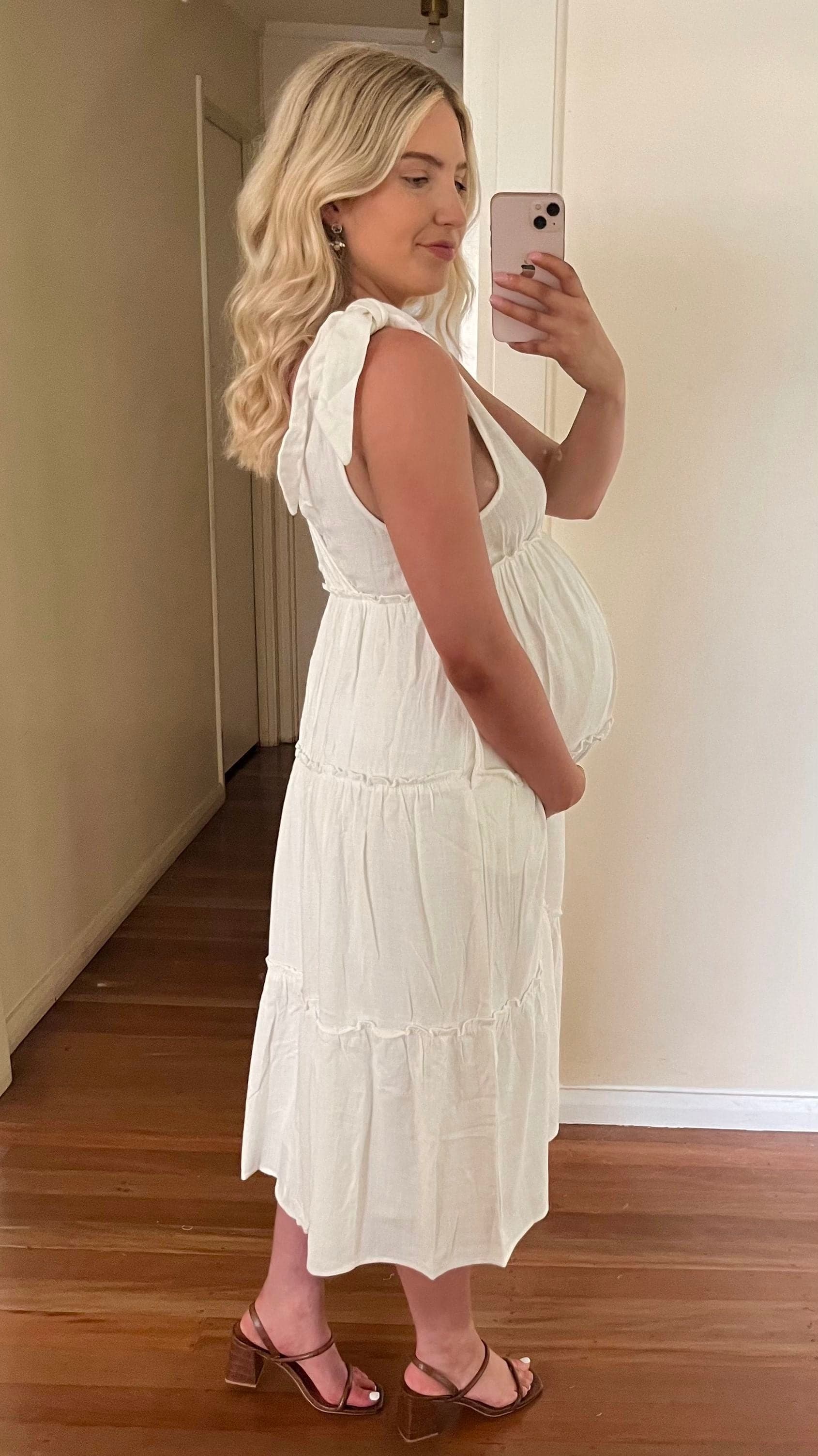 Carla Midi Dress - White