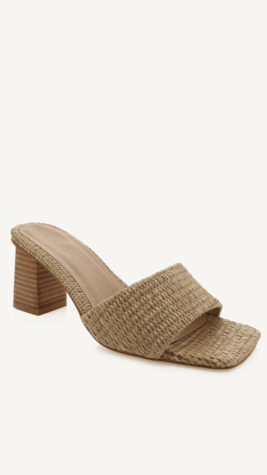 Ukko Heel - Camel Raffia