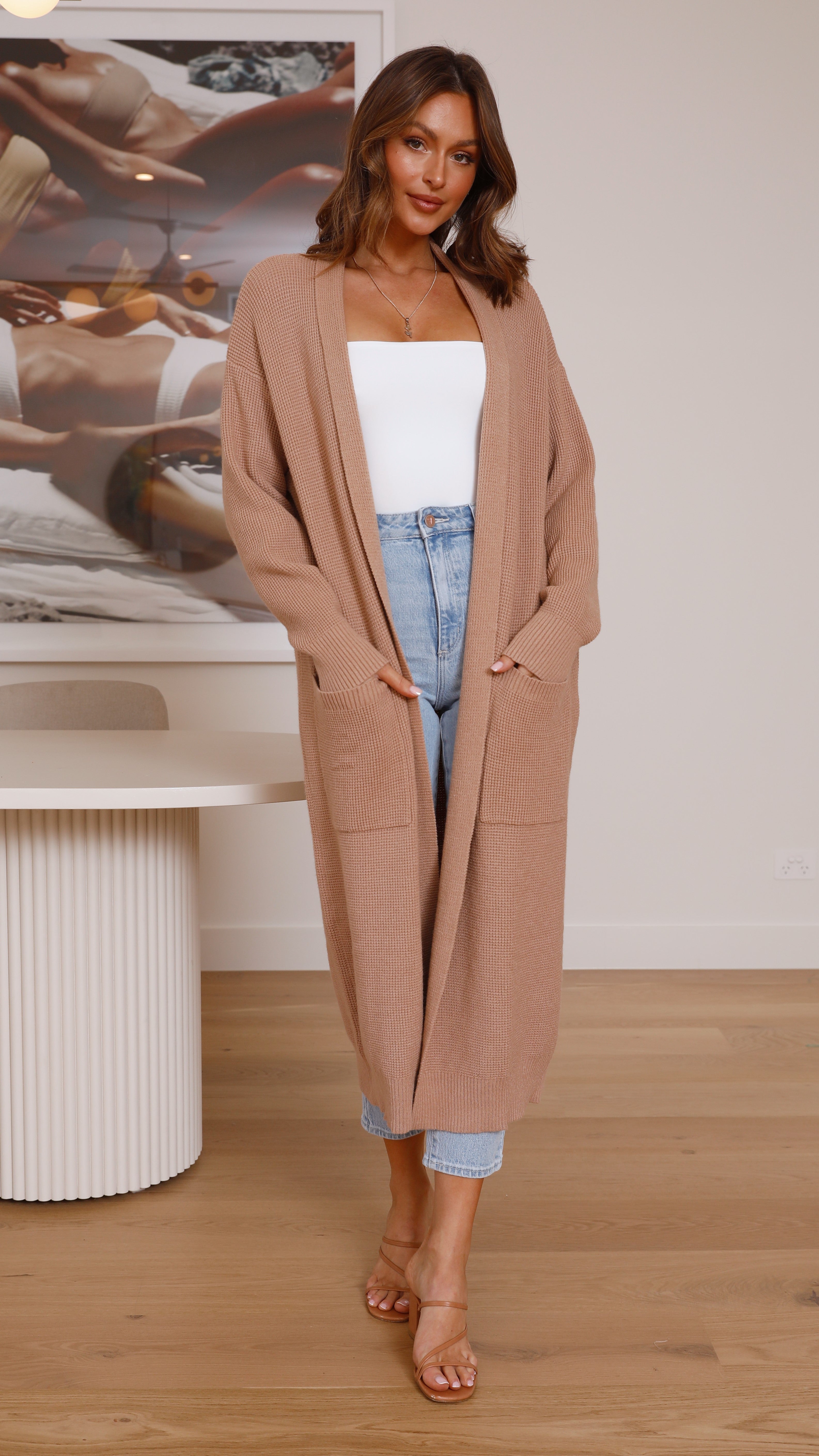 Nadine Cardigan - Tan