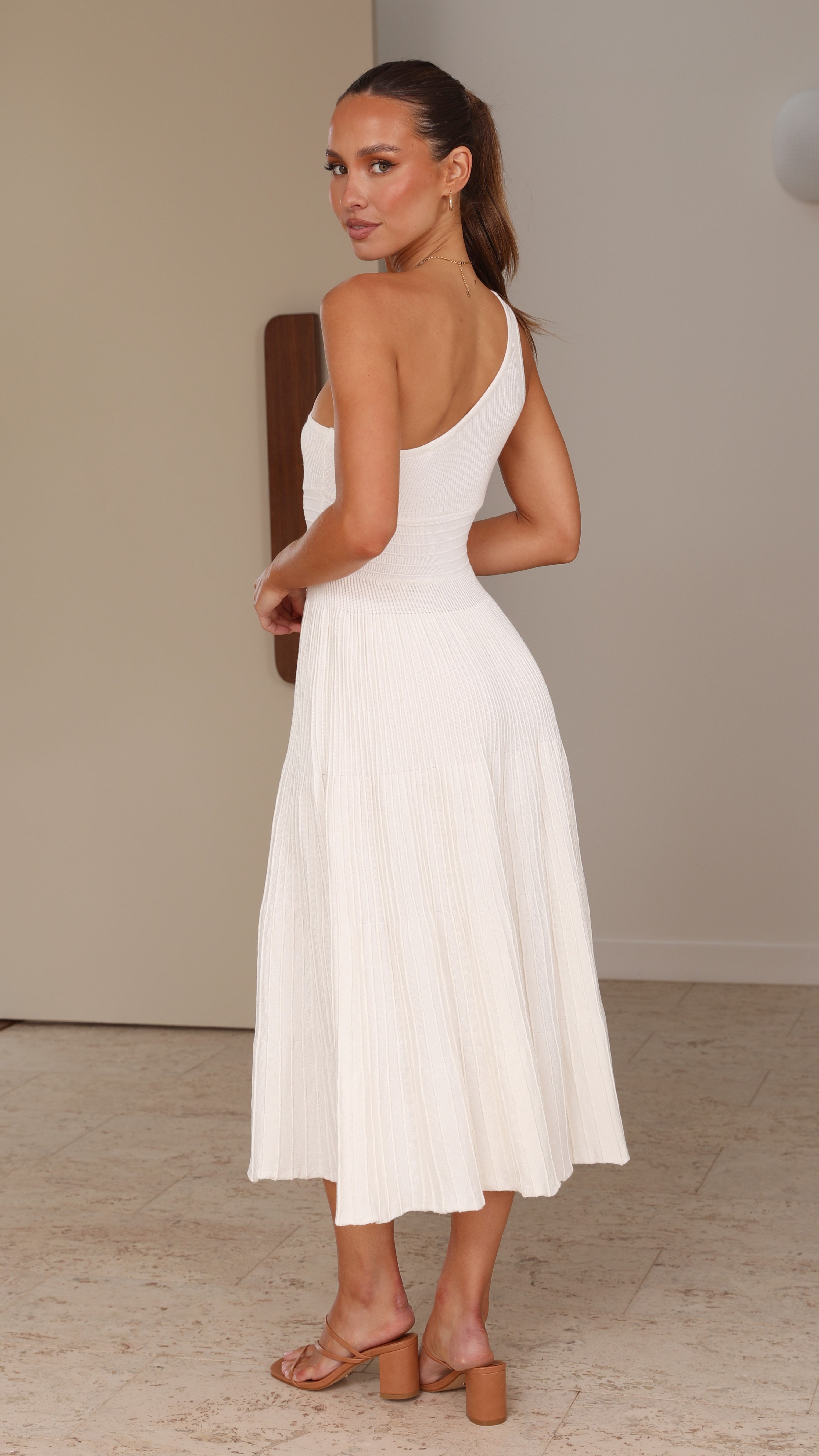 Mia Midi Dress - White