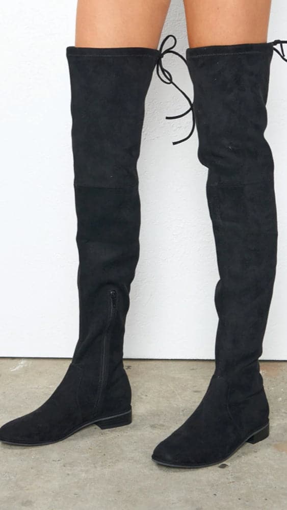 Tango Boots - Black Suede