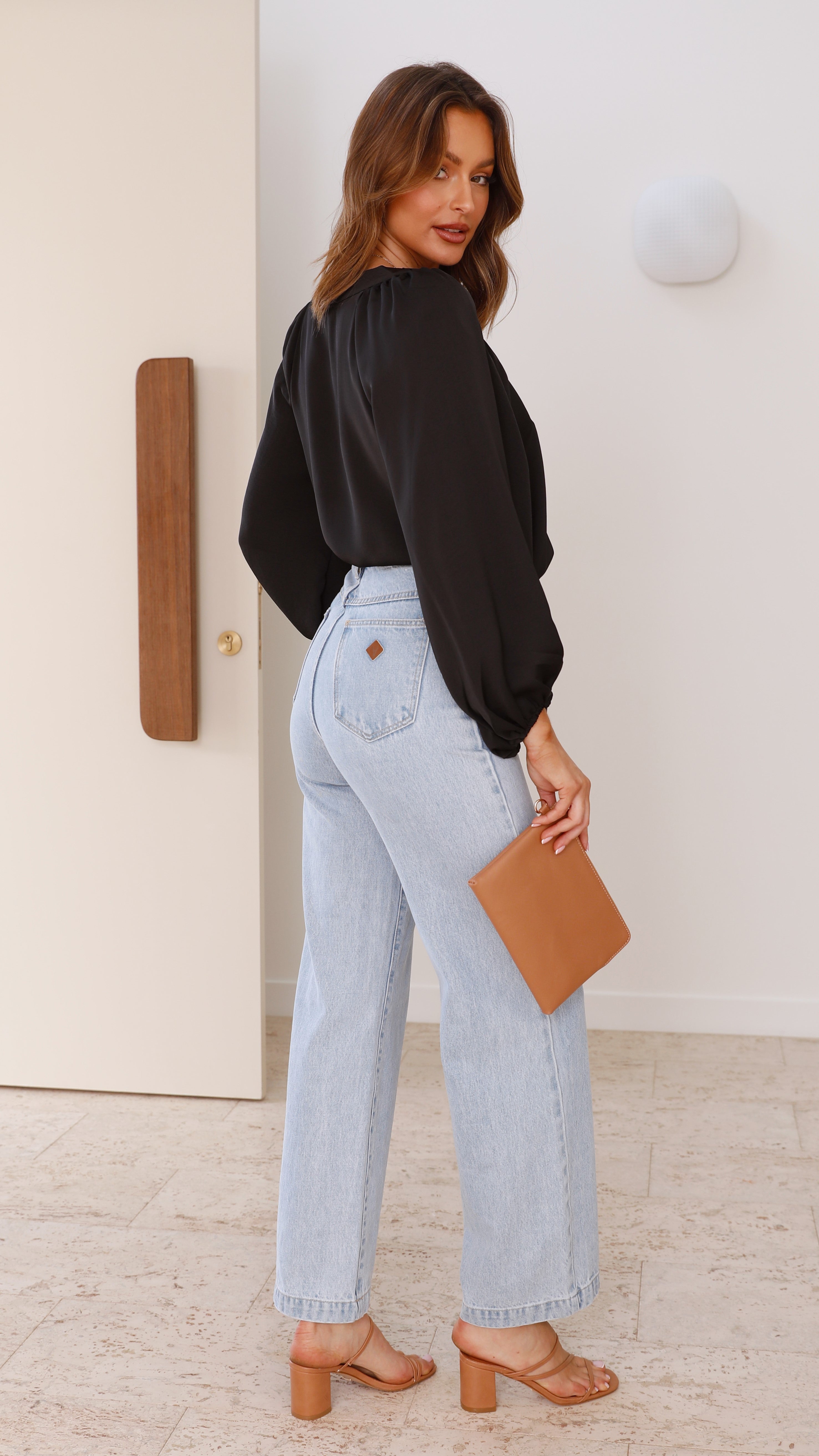 Marli Long Sleeve Top - Black