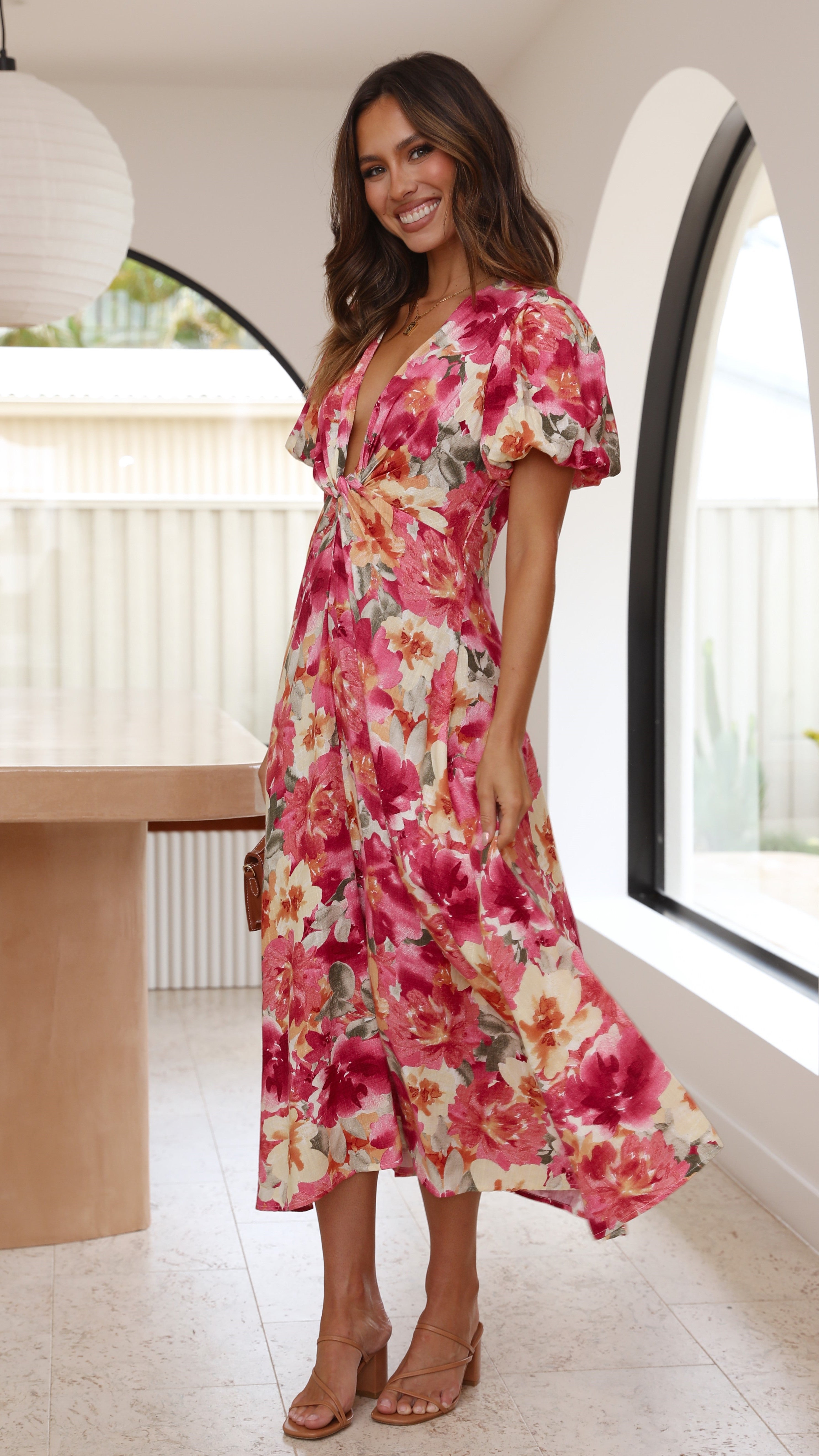 Blaire Midi Dress - Alannah Print