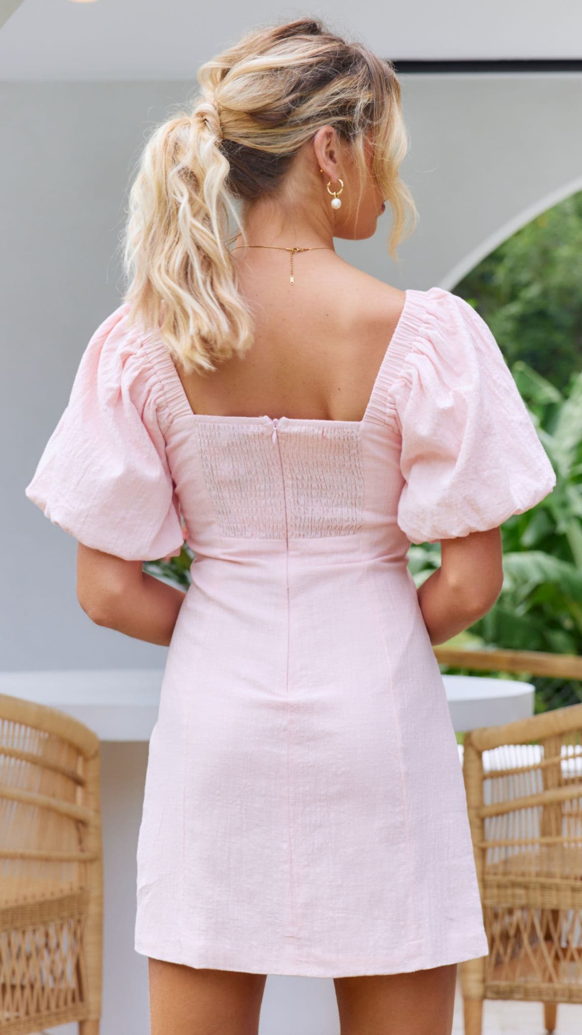 Tuscany Dress - Baby Pink