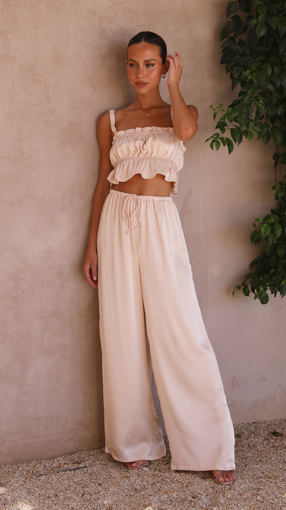 Kleo Crop Top - Champagne