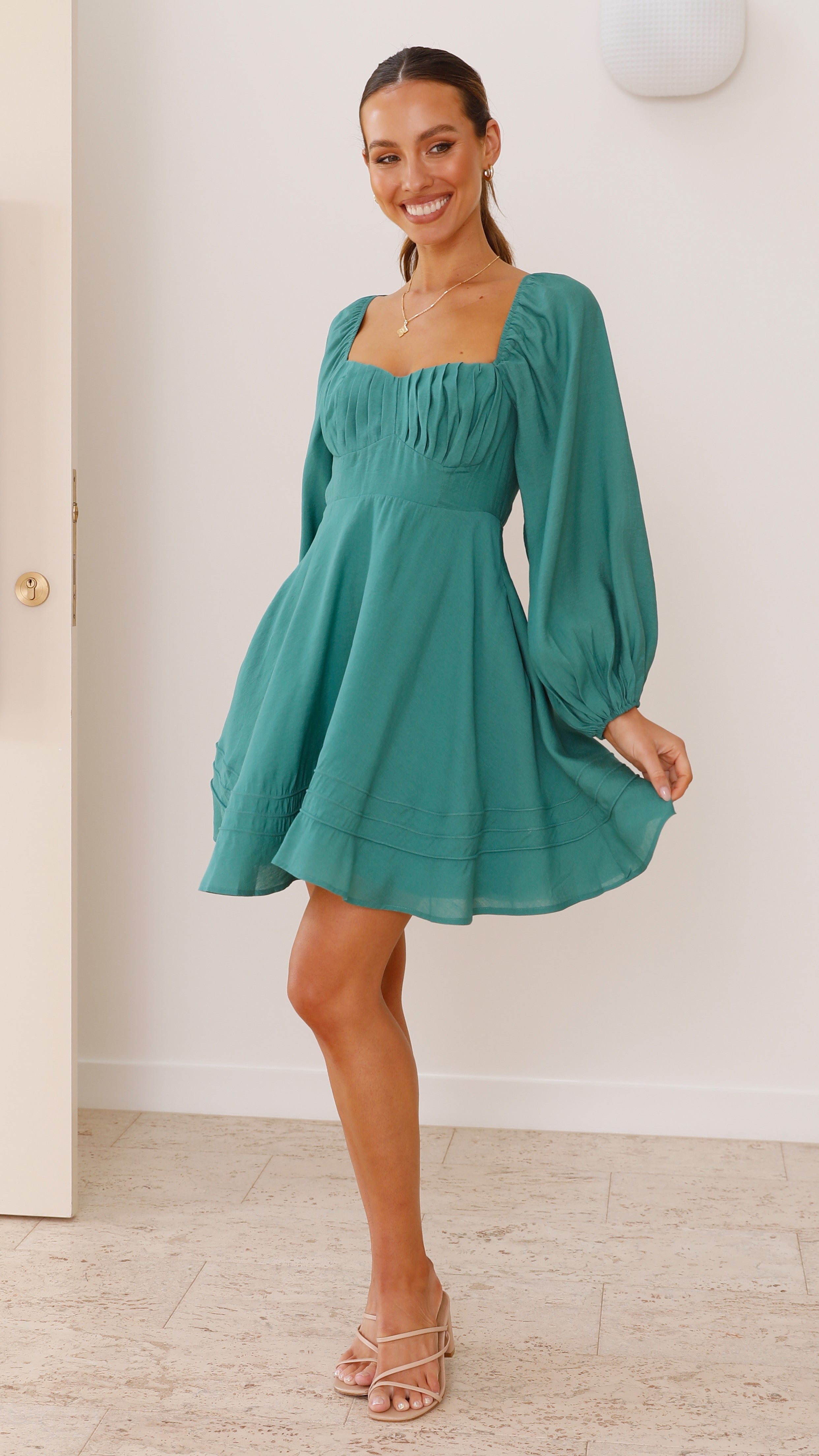Lucy Mini Dress - Green