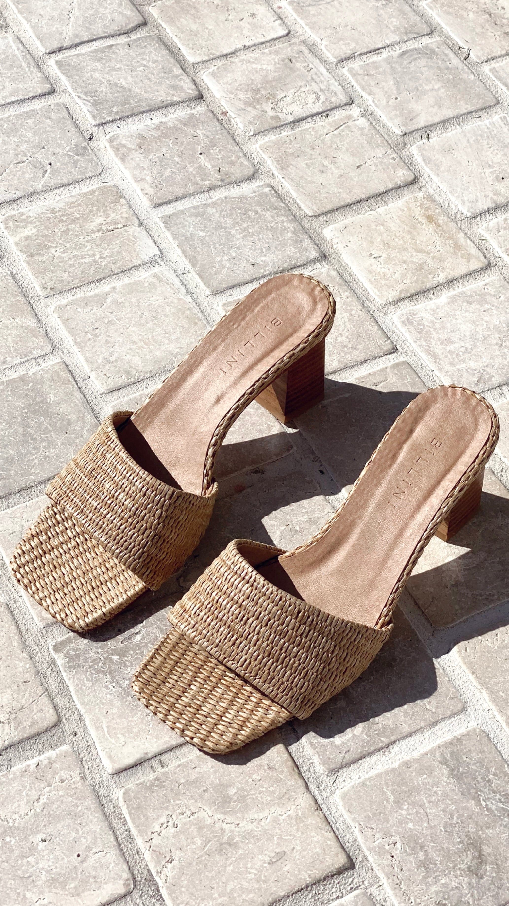 Ukko Heel - Camel Raffia