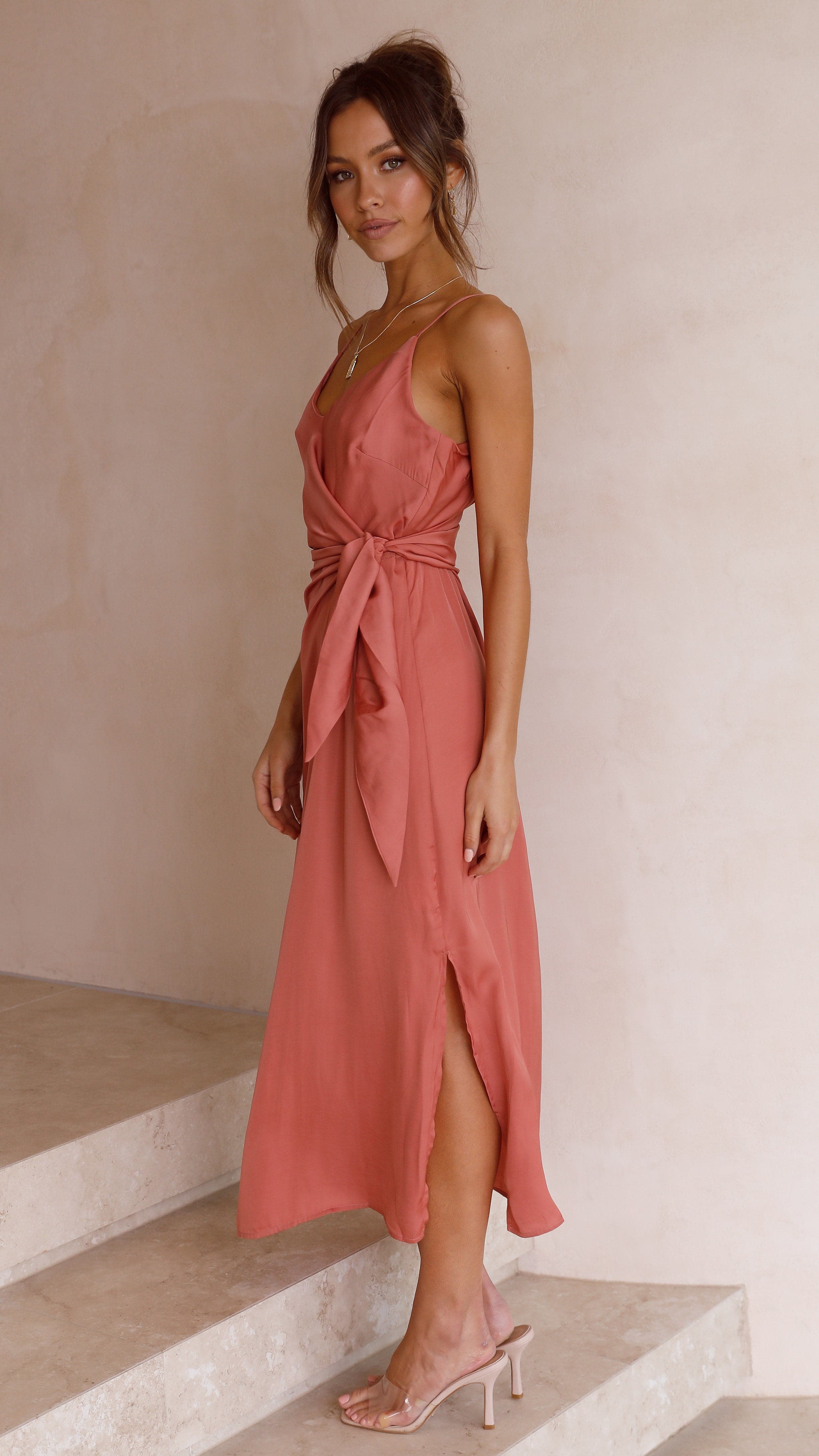 Kensington Dress - Baked Rose