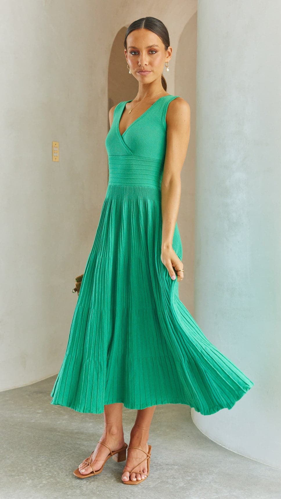 Jayde Knit Dress - Green