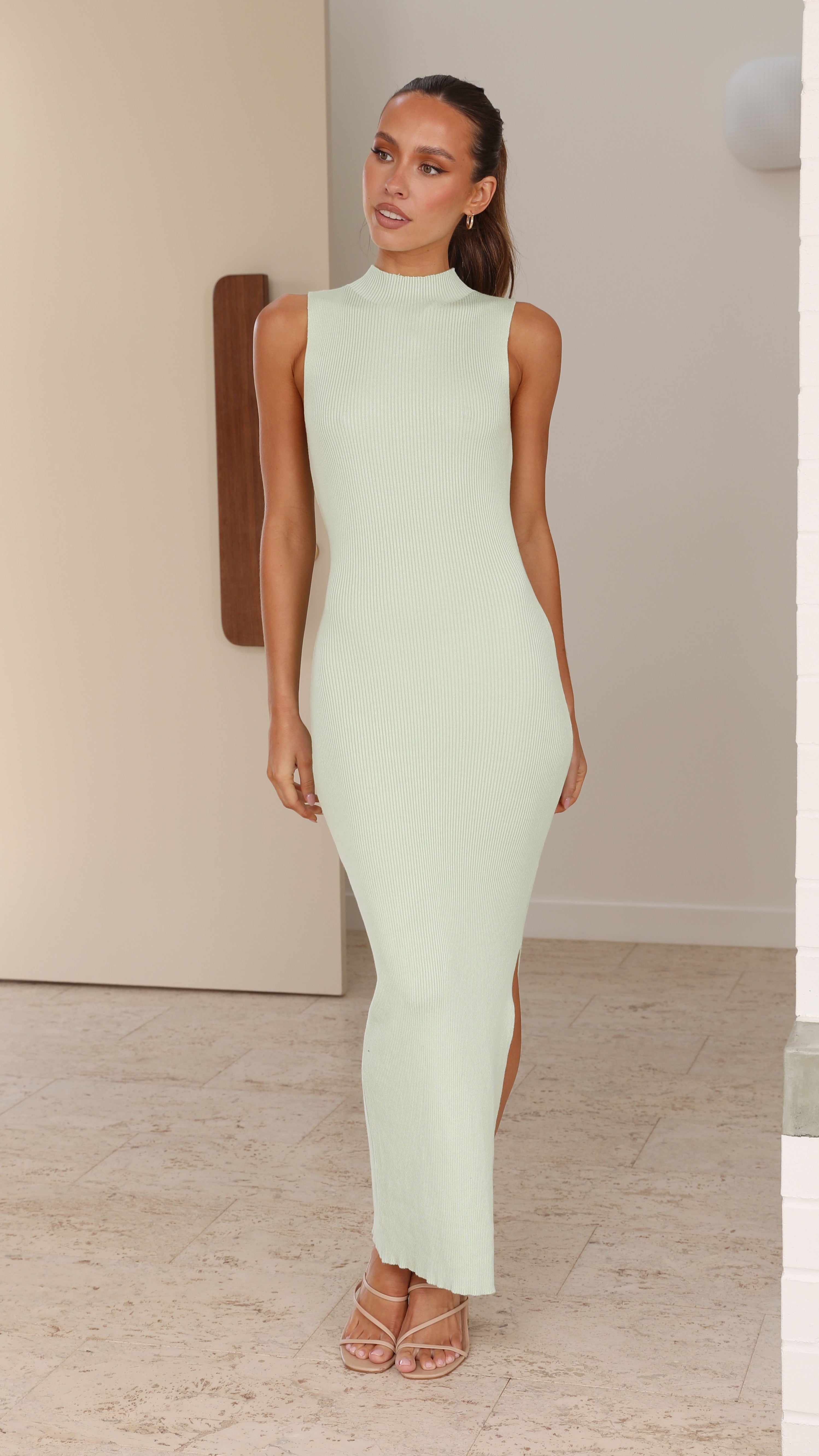 Mae Knit Dress - Sage