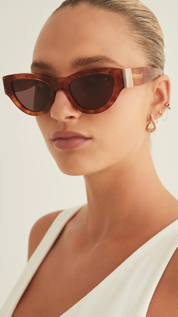 The Carla Sunglasses - Honey Tortoise Arburn