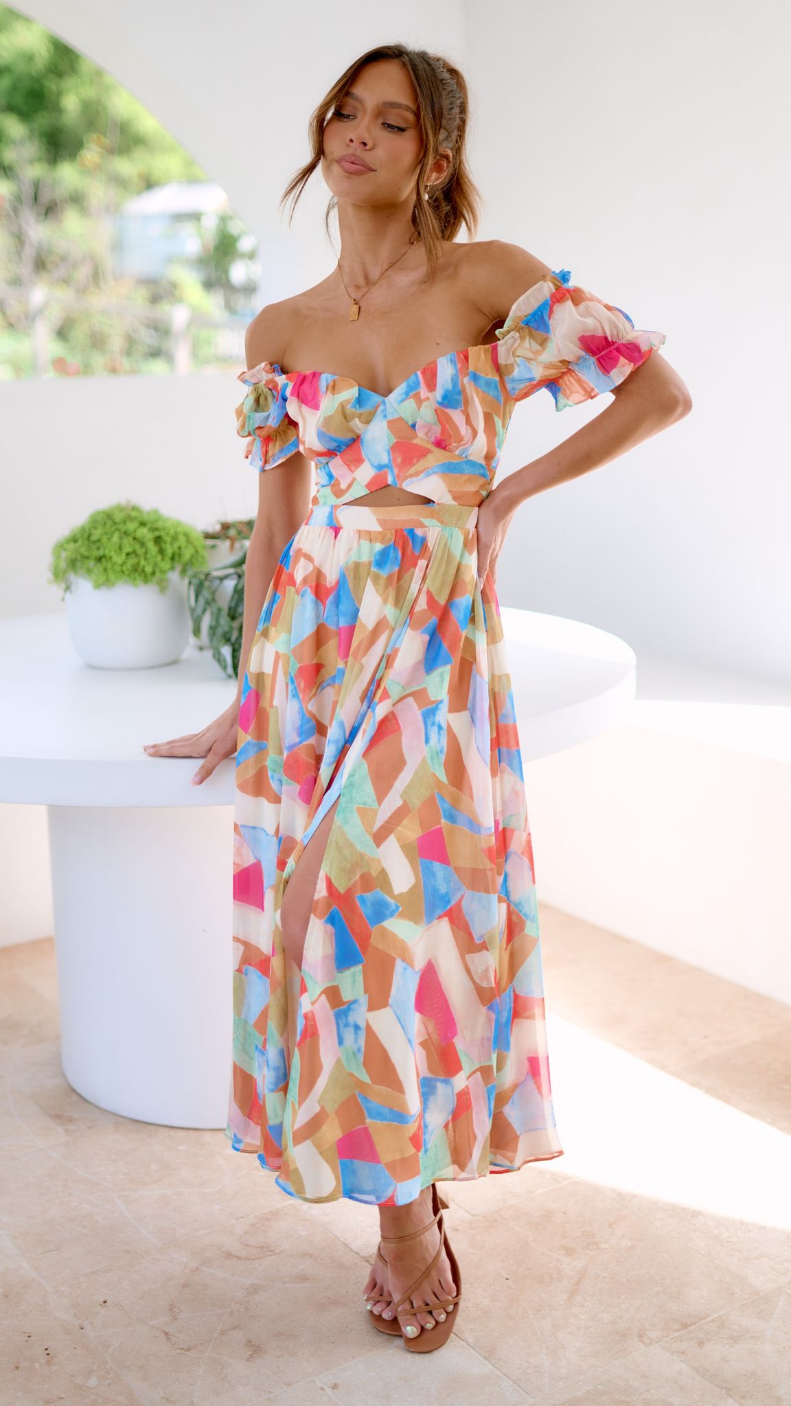 Melissa Maxi Dress - Yellow Multi